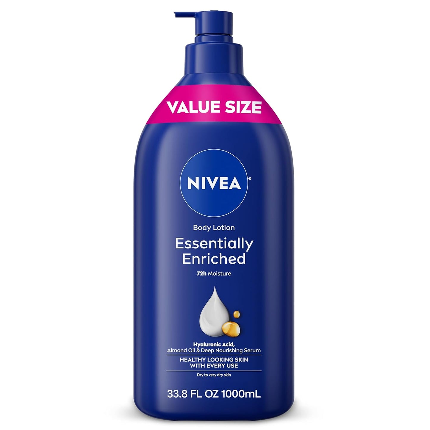 NIVEA Essentially Enriched Body Lotion for Very Dry Skin with Hyaluron