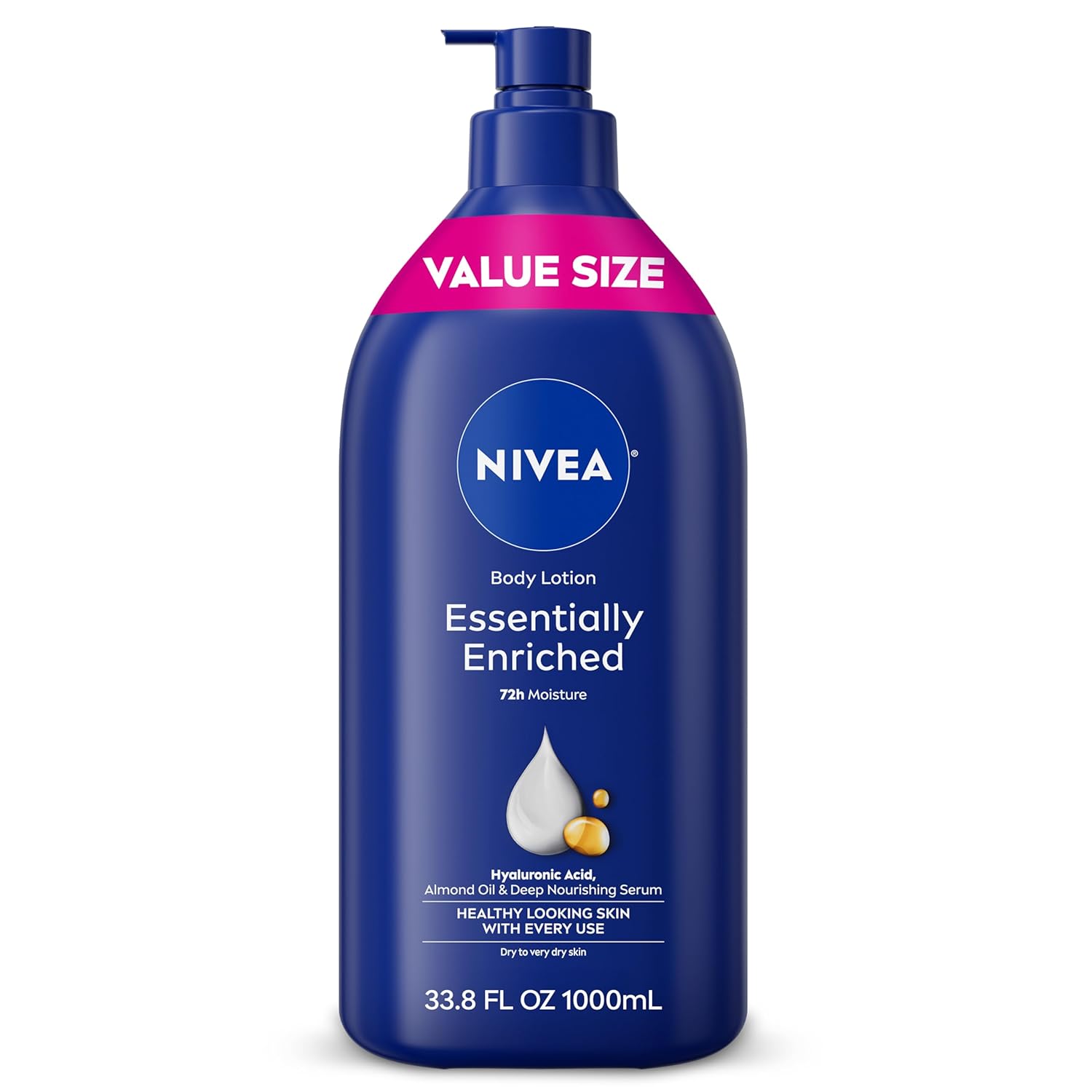 NIVEA Essentially Enriched Body Lotion for Very Dry Skin with Hyaluron
