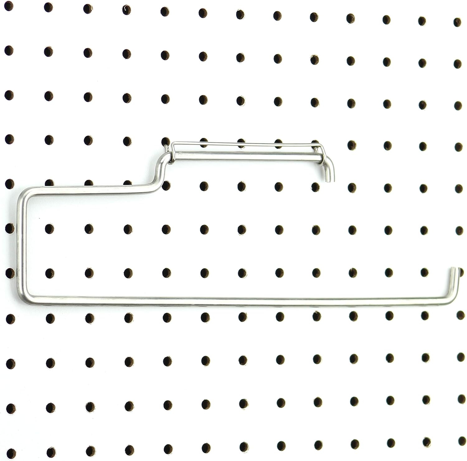 RightArrange One-Handed Tear Pegboard Paper Towel Holder - Stainless S