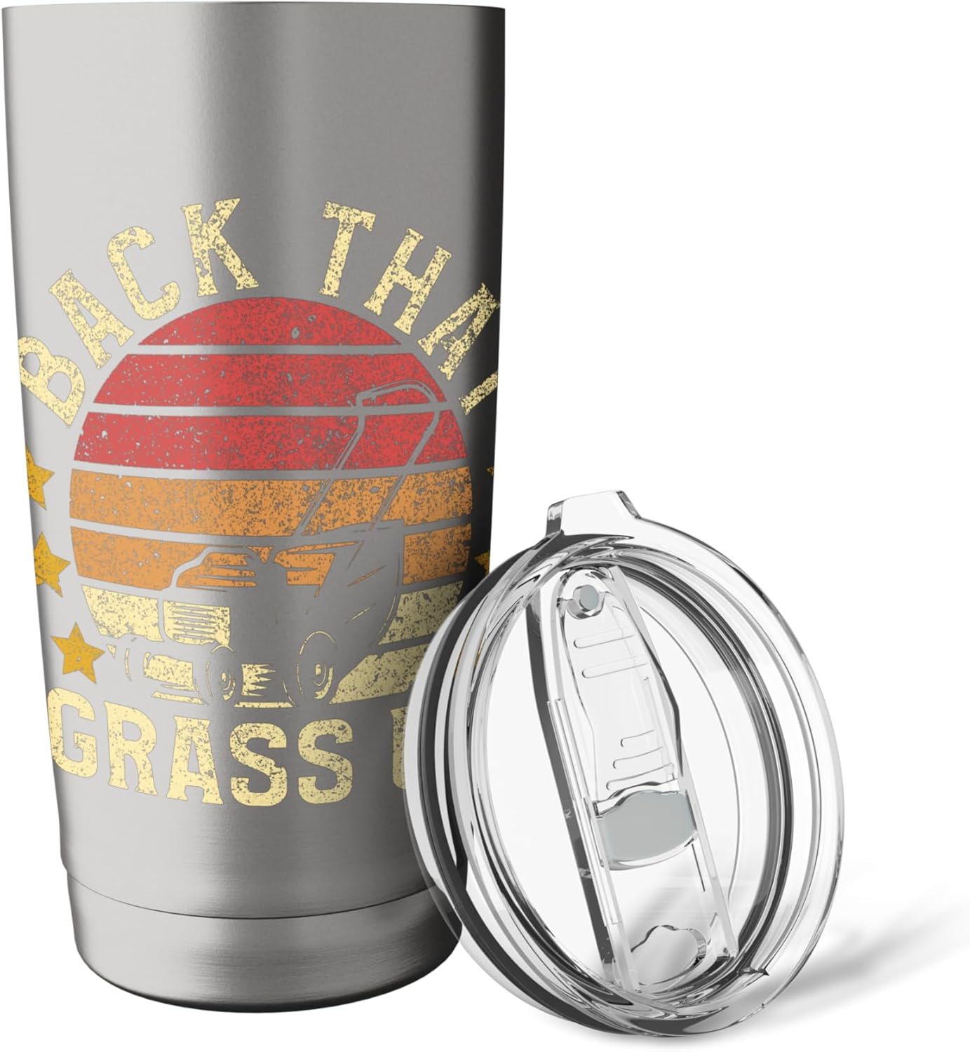 Back That Grass Up Gardening Dad | Lawn Care & Landscaping Stainless Steel Insulated Tumbler