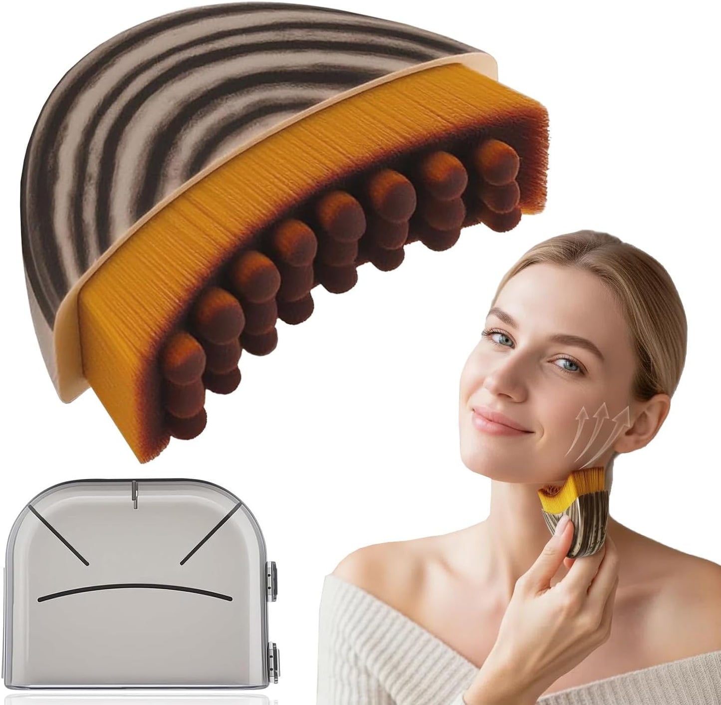 Lymphatic Contour Face Brush, Facial Massage Brush for Sculpting - Ant