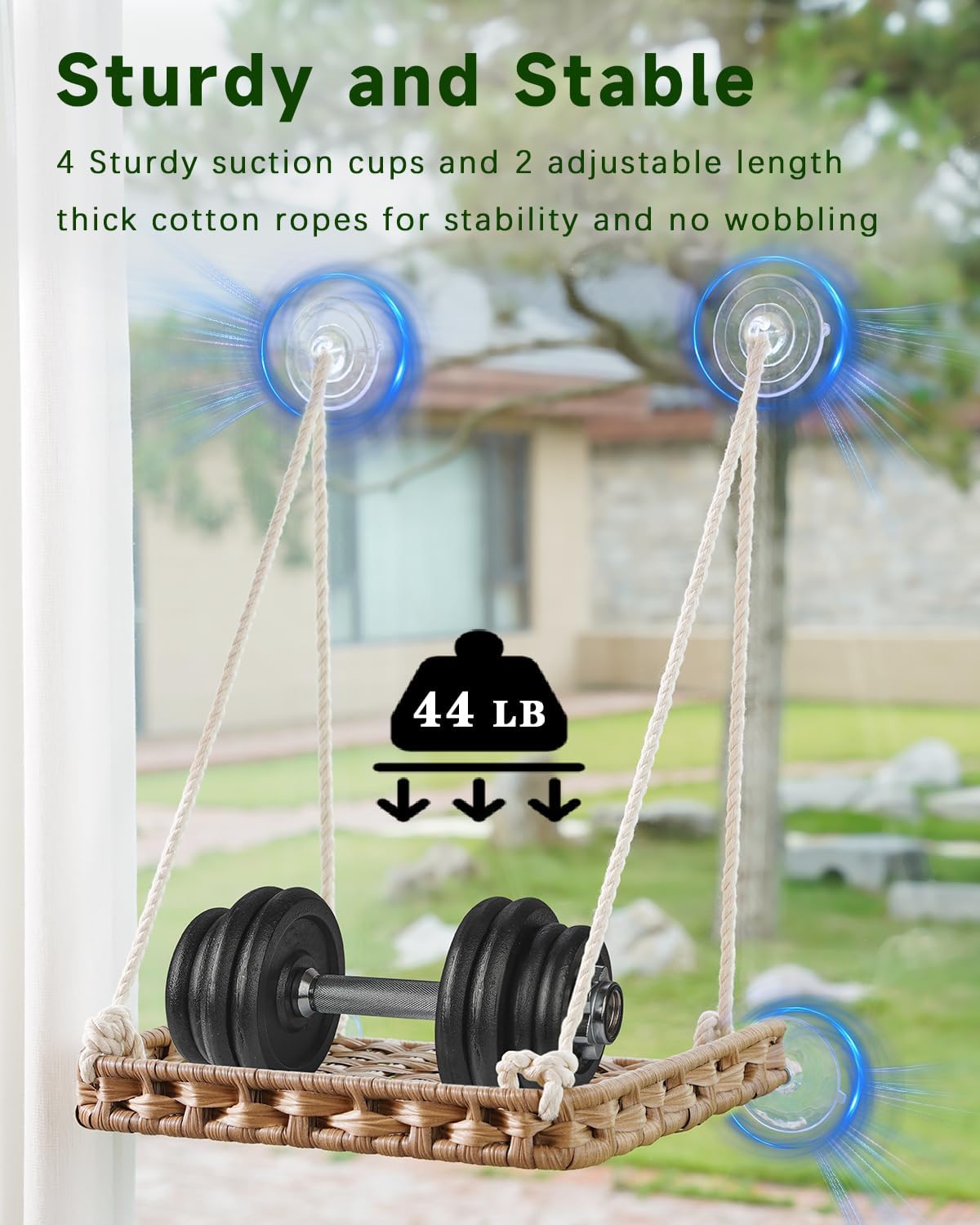 Cat Window Perch 2 Pack,Cat Window Hammock Bed for Indoor Cats,Large H