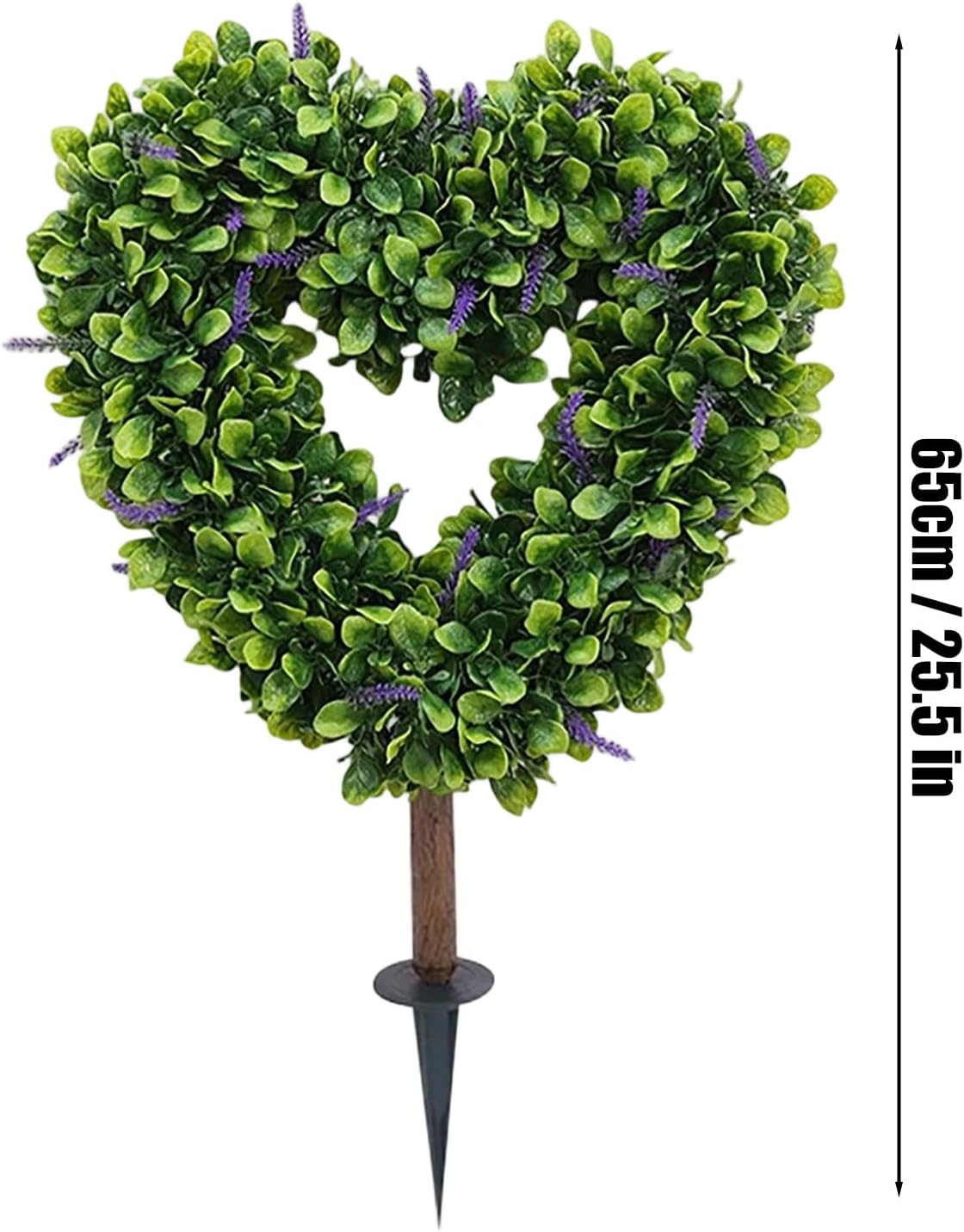 Artificial Topiary for Outdoors, 65 cm Valentine Plant with Stand for Outdoor and Indoor, Topiary Valentine with Stand, for Garden Wedding Spring Workshops Lawn Patio Porch Ca