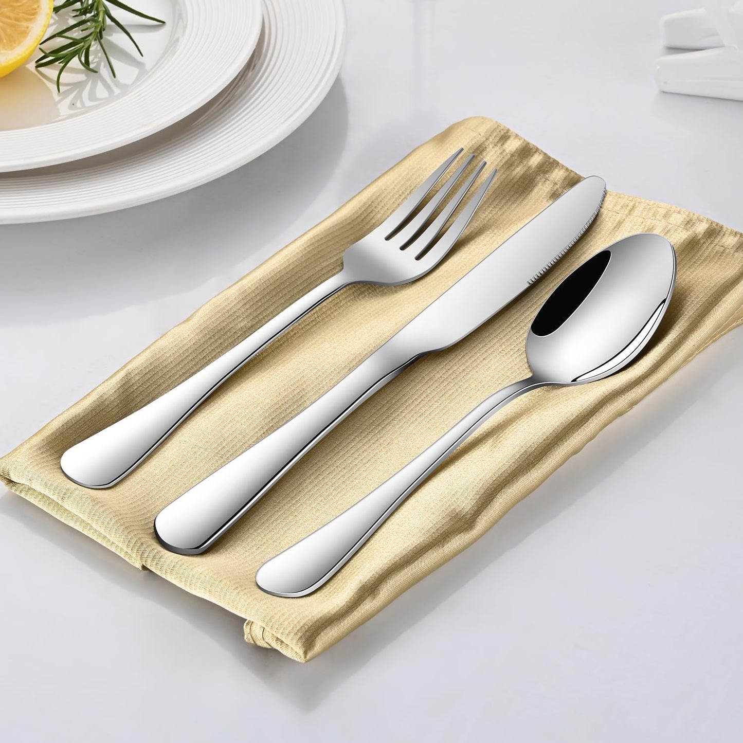 Dinner Forks,8-Piece 8 Inches Stainless Steel Table Fork,Dishwasher Safe Flatware Forks,Food Grade Mirror Polishing Silverware Main Fork For Home,Restaurant Or Hotel