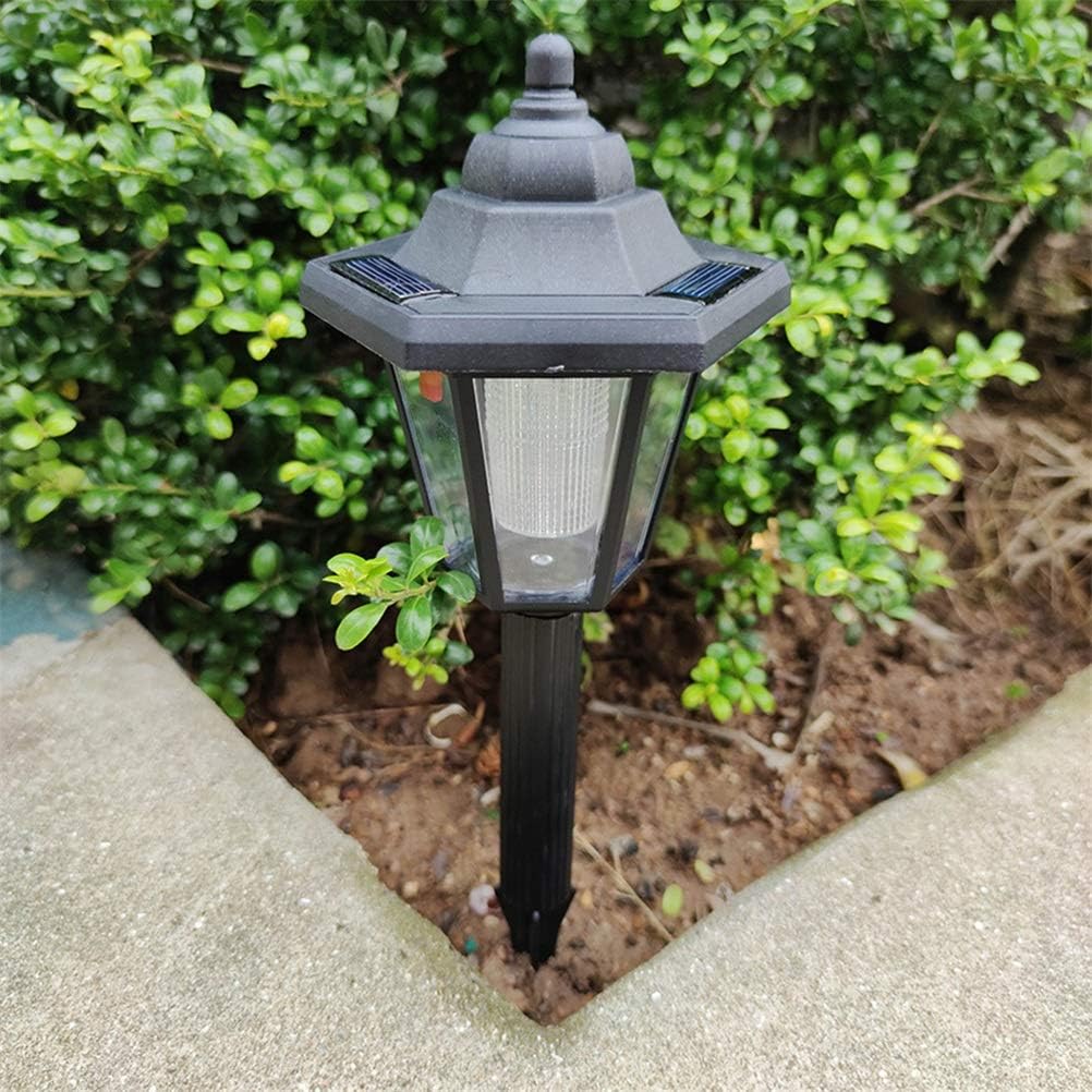 Garden Lights Outdoor Solar Light Waterproof Solar Power Hexagonal LED Lawn Lamp Pathway Courtyard Landscape Light Lamps(1pcs Wall Light)