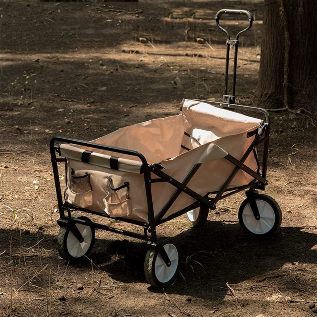 JSEIAJB 150KG Maximum Load Portable Folding Outdoor Trolley Camping Eq