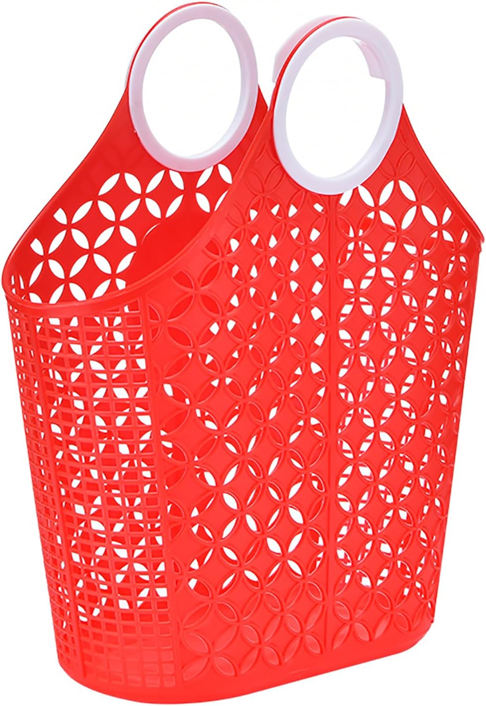 Fox Run Red Garden Harvest Basket with Built-In Handles, 6" x 14" x 18