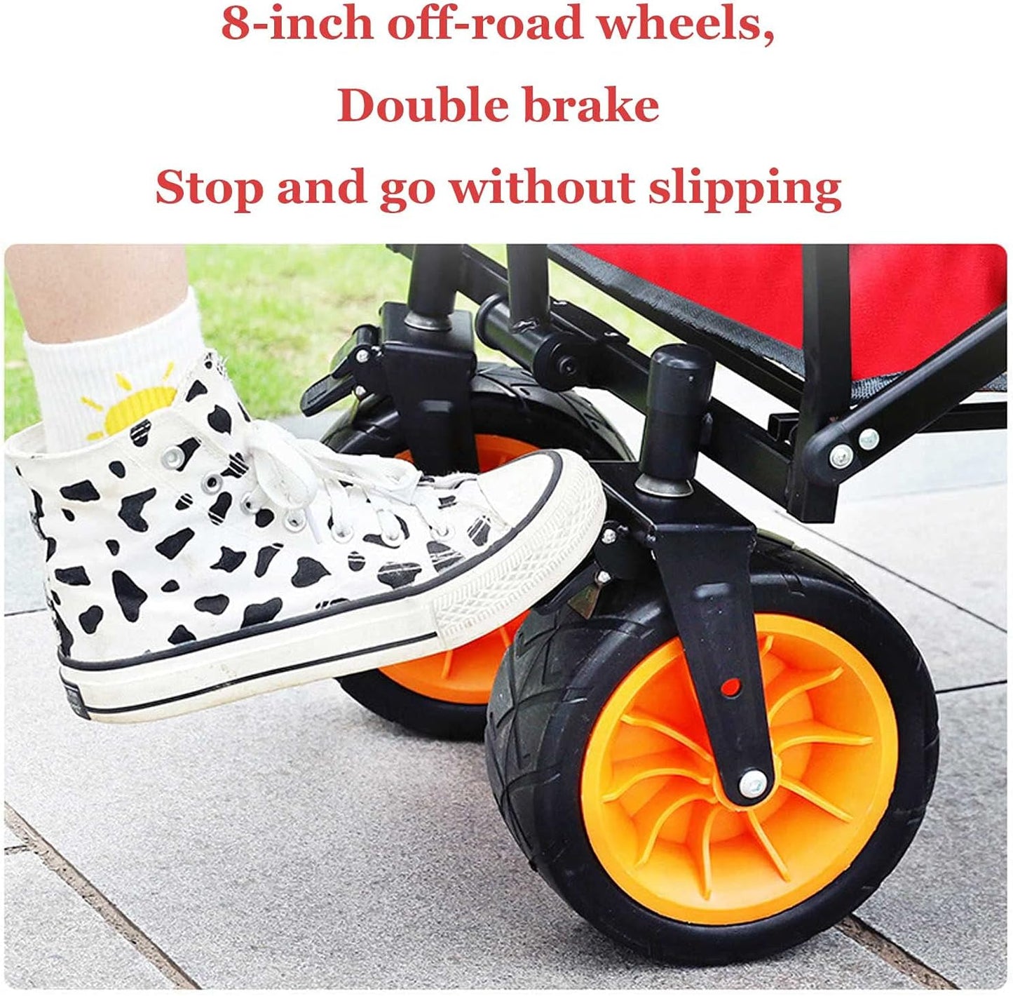 Portable Fold Up Cart Outdoor Camping Heavy-Duty Collapsable Wagon Fol