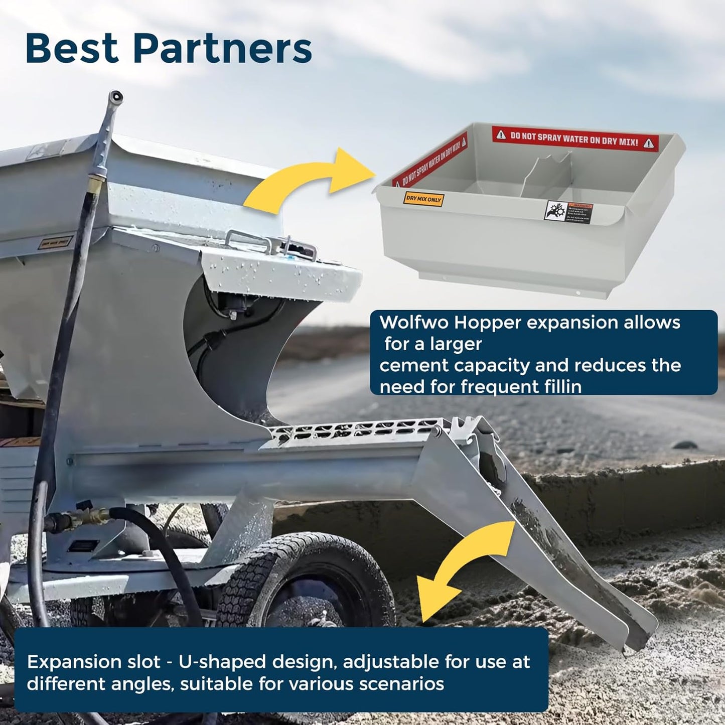 wolfwo MMAC-0133 18 inch Chute Extension,Compatible with mmxr-3221 Cem