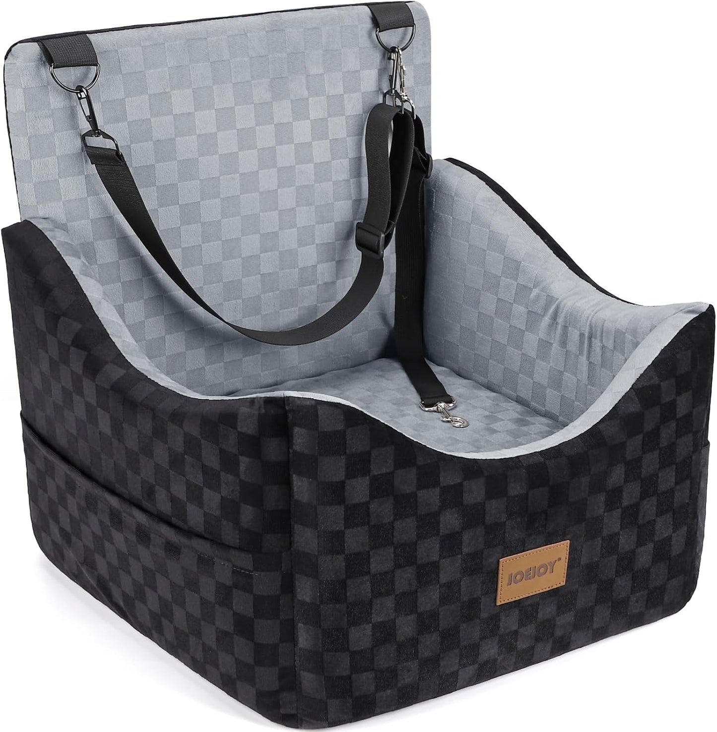 JOEJOY Elevated Dog Car Seat for Small/Medium Dogs up to 35 lbs, Memor