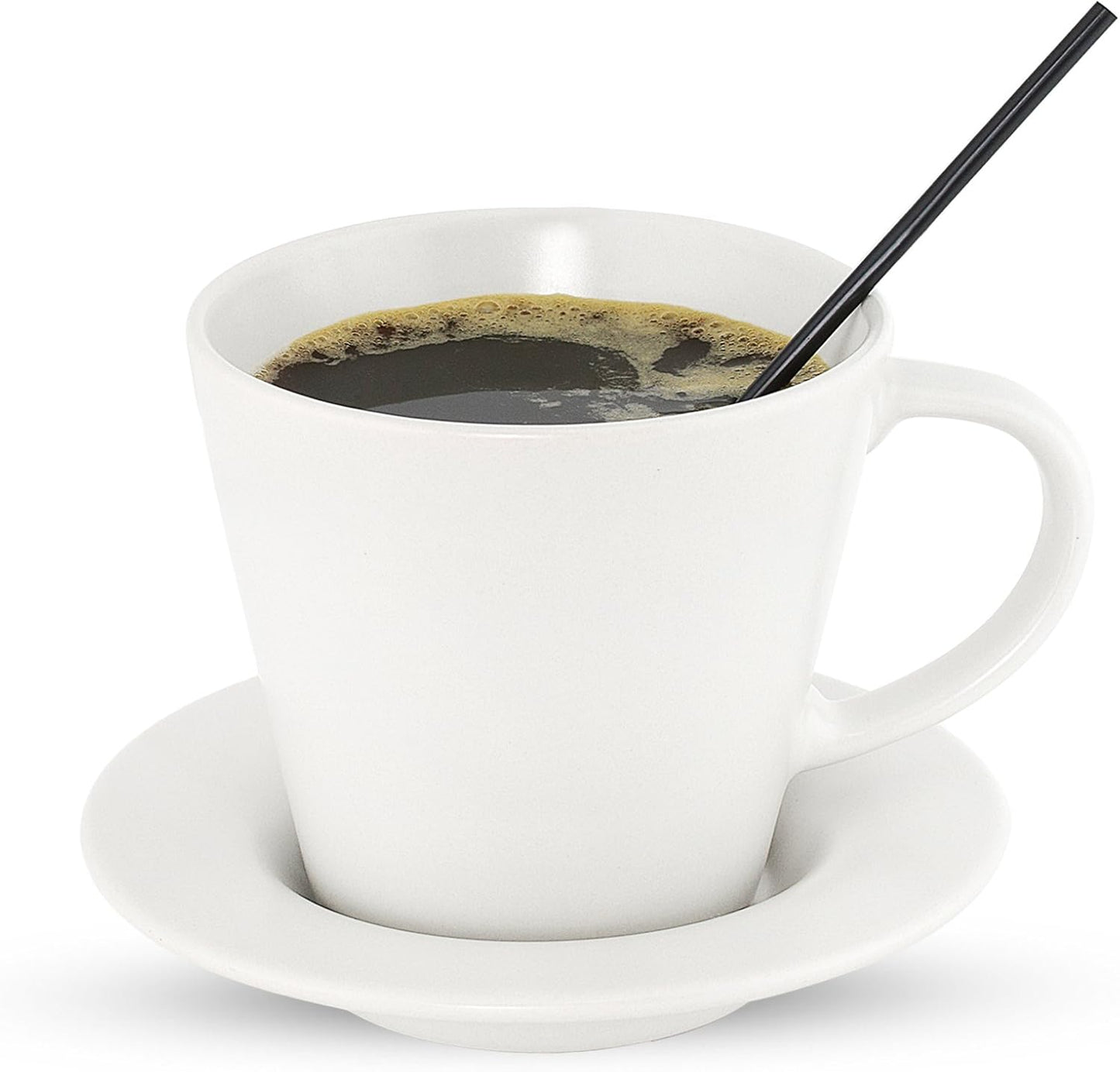 Disposable Plastic Coffee Stirrer Straw - 5 Inch Sip Stir Stick (Black, 1,000 count)