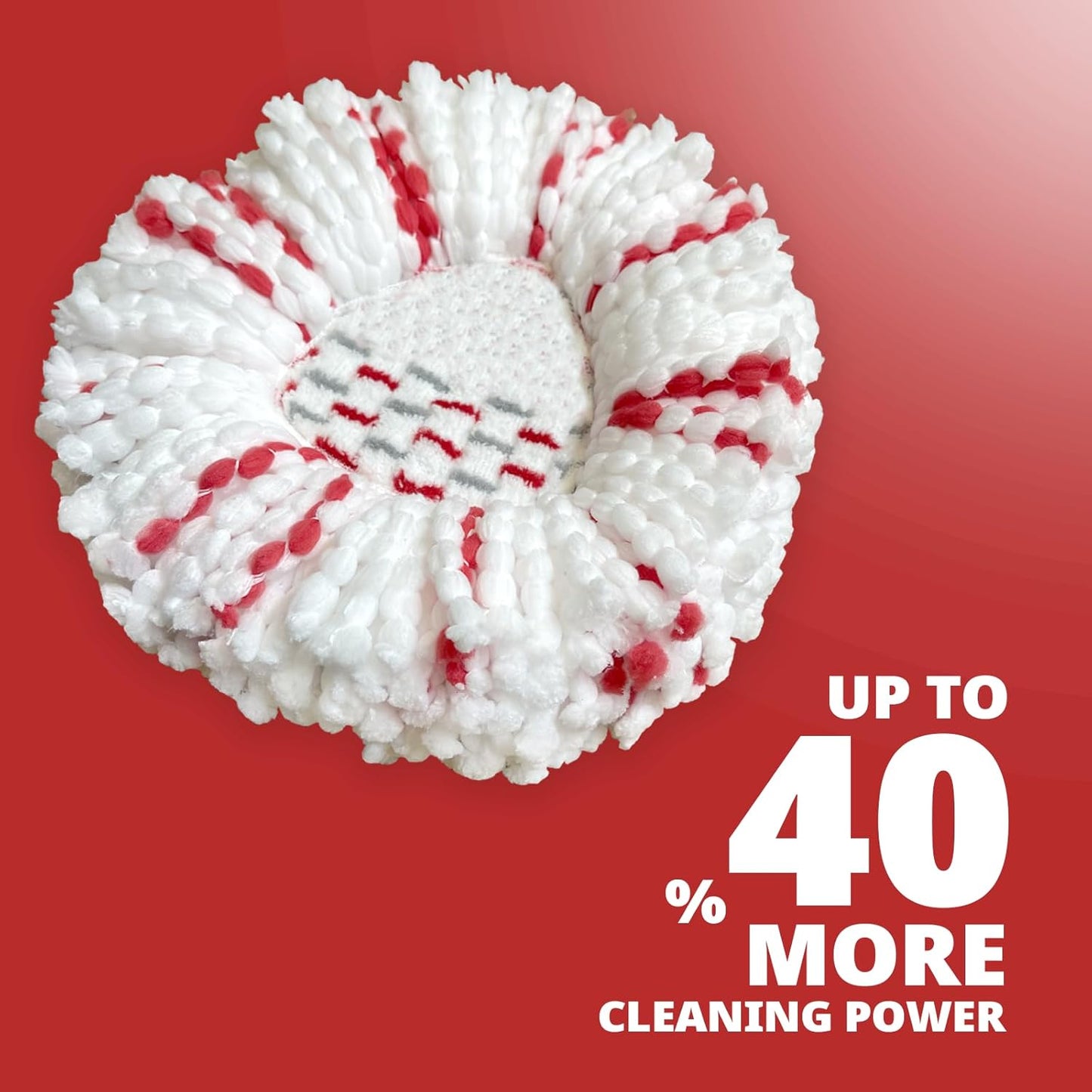 [2026 New Version] Mop Head Replacement - 40% More Cleaning Power，3 Pack Spin Mop Replacement Head for Easy Wring 1-Tank System, Easy Cleaning, Microfiber and Machine Washable