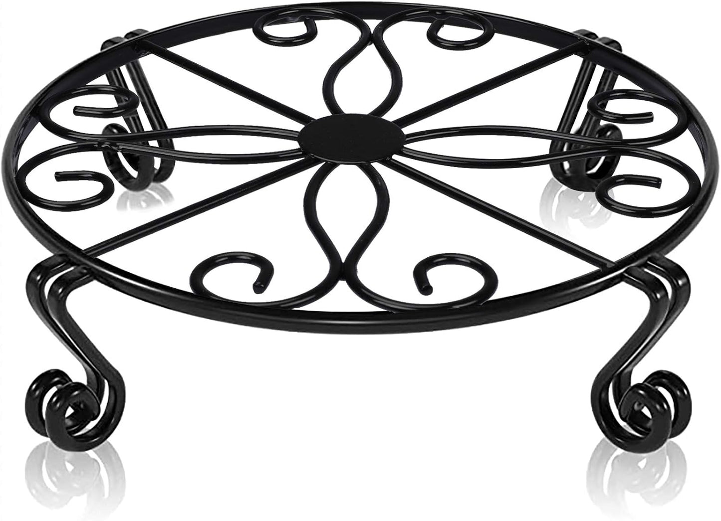 Black Plant Stand for Flower Pot Heavy Duty Potted Holder Indoor Outdo