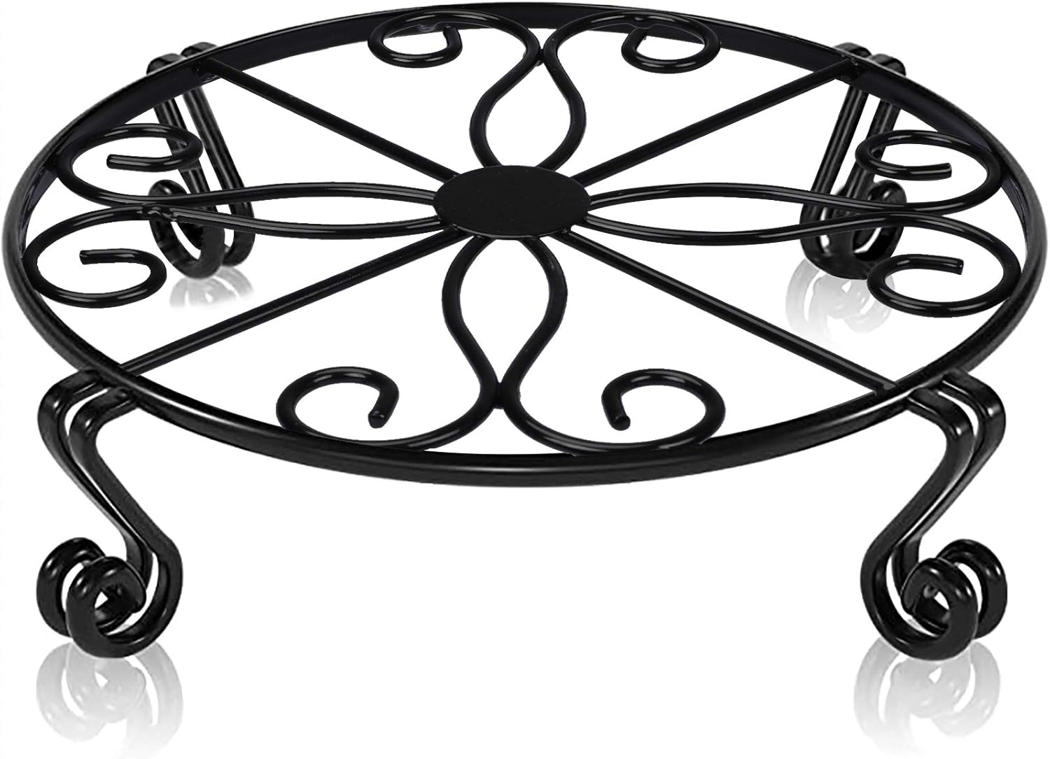 Black Plant Stand for Flower Pot Heavy Duty Potted Holder Indoor Outdo
