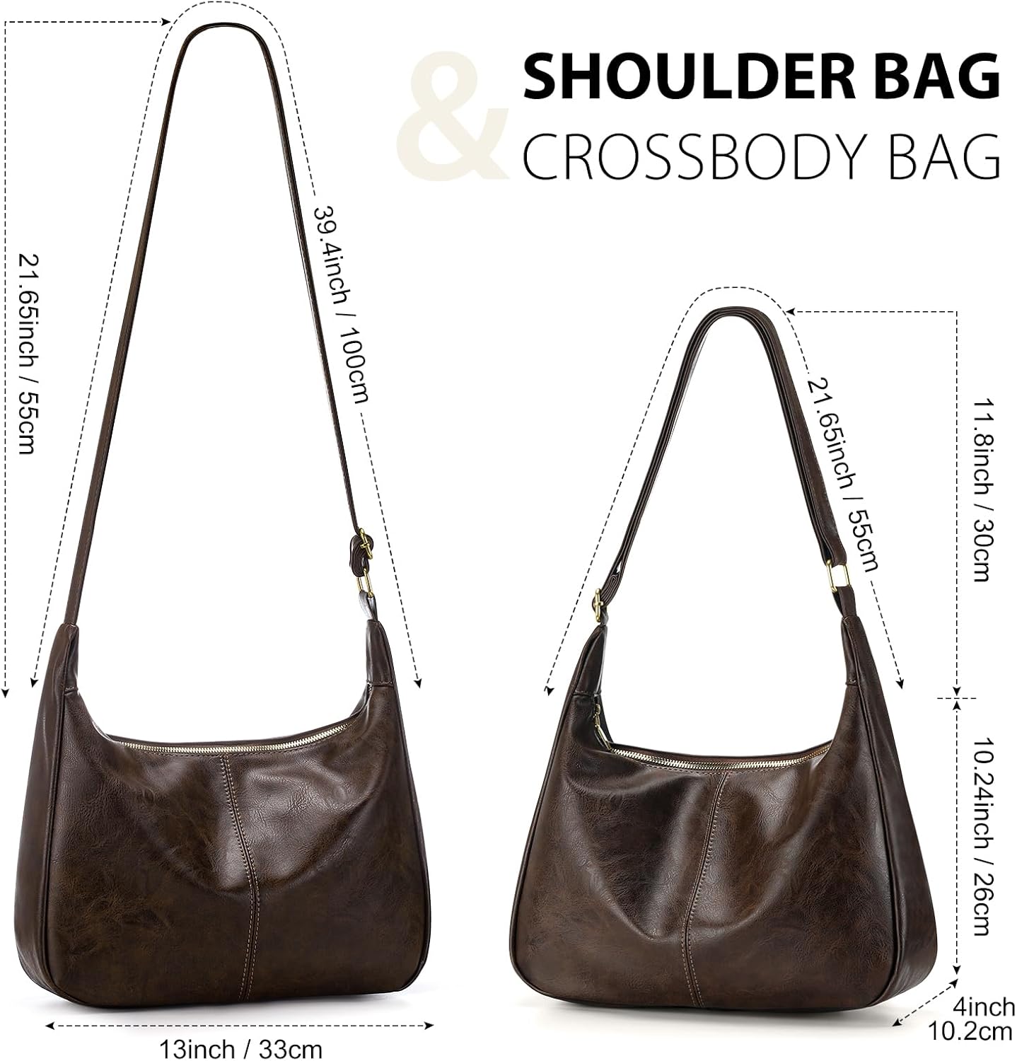 Sightor Hobo Bags for Women Leather Slouchy Bag Ultra Soft Vegan Purse