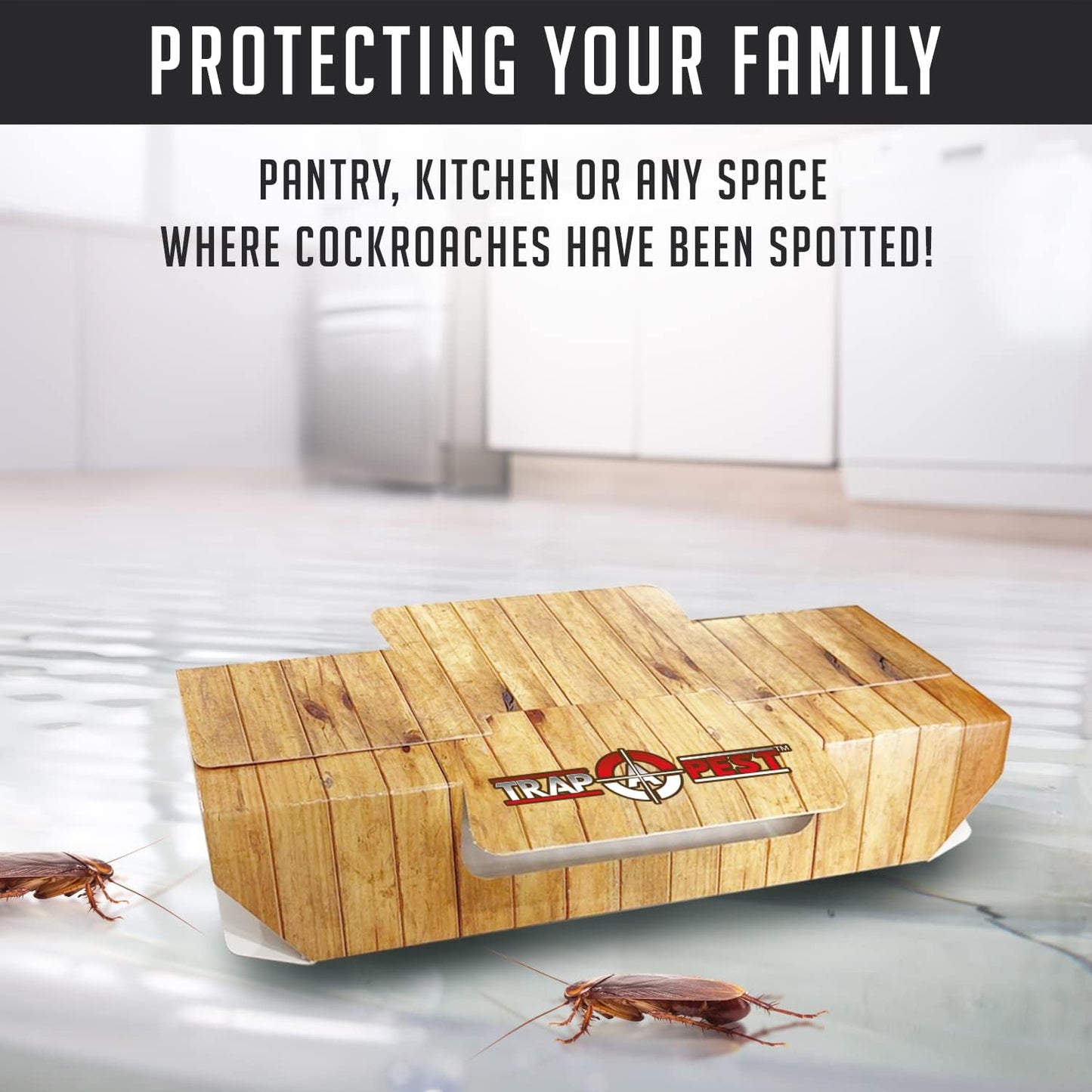 Roach Traps Indoor Sticky (18 Pack) - Glue Traps for Roaches Bug Traps