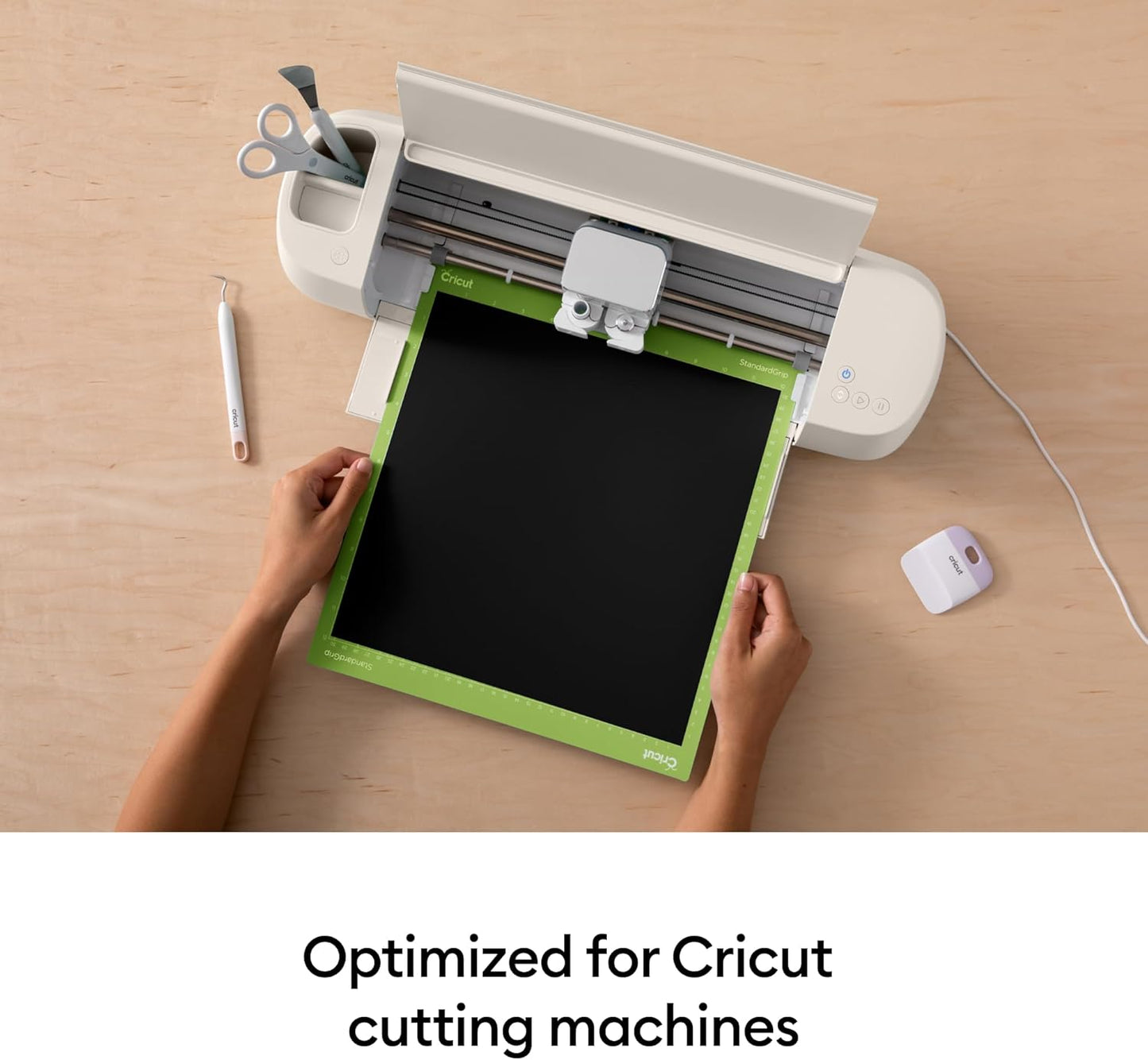 Cricut StandardGrip Machine Mats 12in x 12in, Reusable Cutting Mats for Crafts with Protective Film, Use with Cardstock, Iron On, Vinyl and More, Compatible with Cricut Explore & Maker (3 Count)