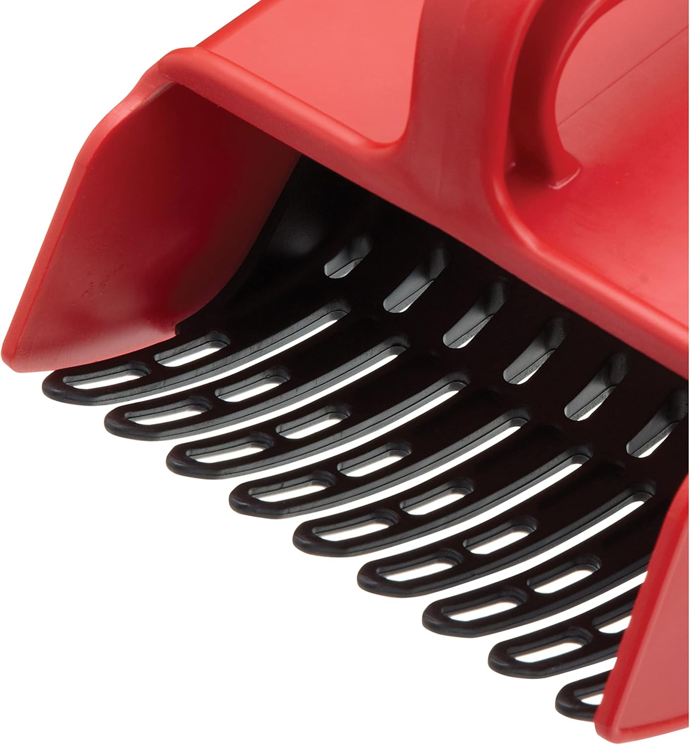 Linden Sweden Jonas Berry Picker Tool - Plastic Rake Comb for Blueberries, Lingonberries, and Huckleberries - Won't Damage Fruit or Plants, Protects Hands from Thorns - BPA-Free, 8.5 x 5.5", Red