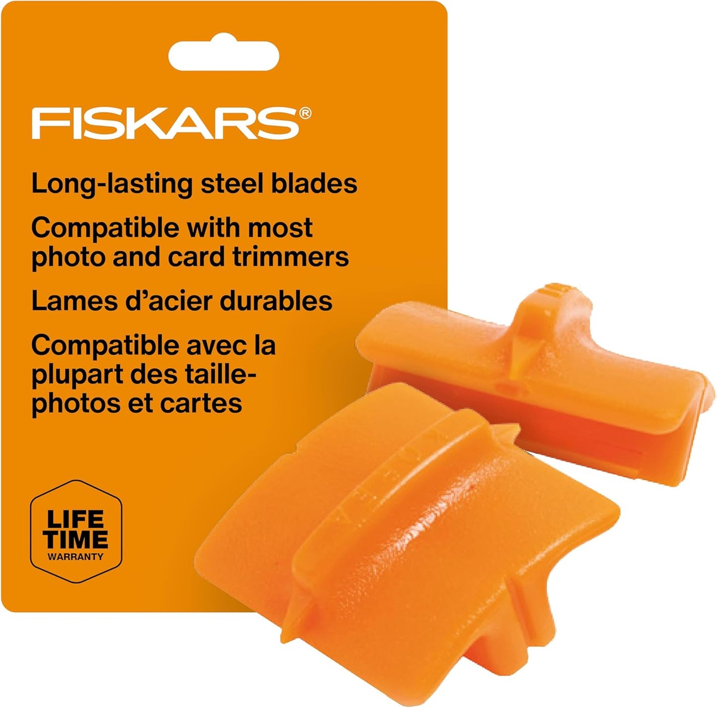 Fiskars Trimmer Replacement Blades, Precision-Ground Steel for Clean C
