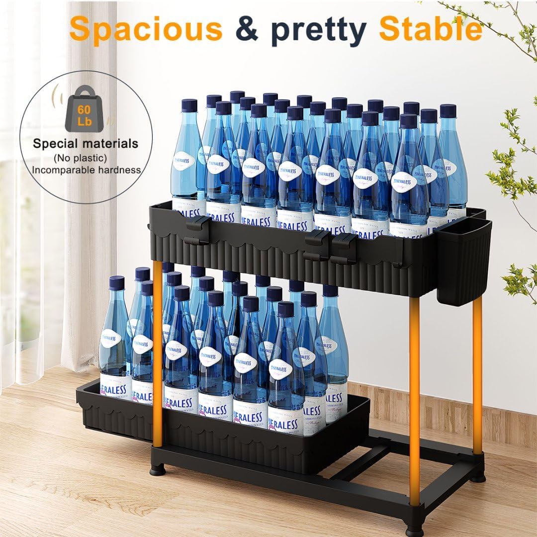 3 Pack Under Sink Organizers,2-Tier Multi-Use Kitchen and Bathroom Org