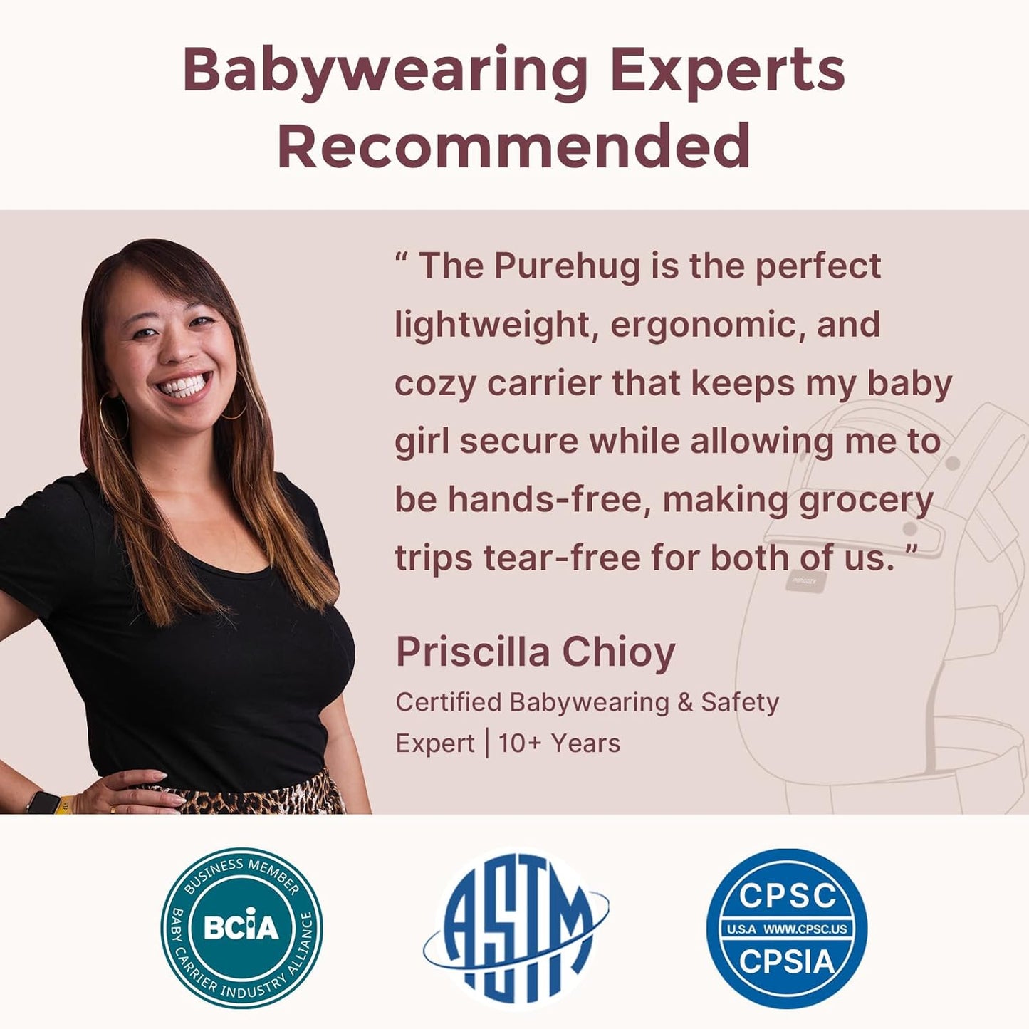 Momcozy Baby Carrier - Ergonomic, Cozy and Lightweight Carrier for 7-4