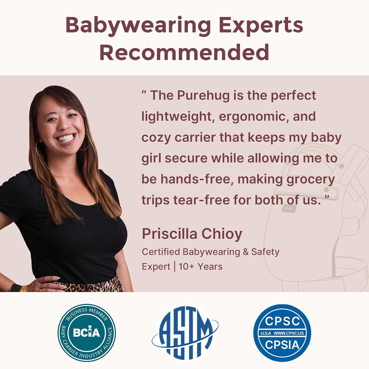 Momcozy Baby Carrier - Ergonomic, Cozy and Lightweight Carrier for 7-4