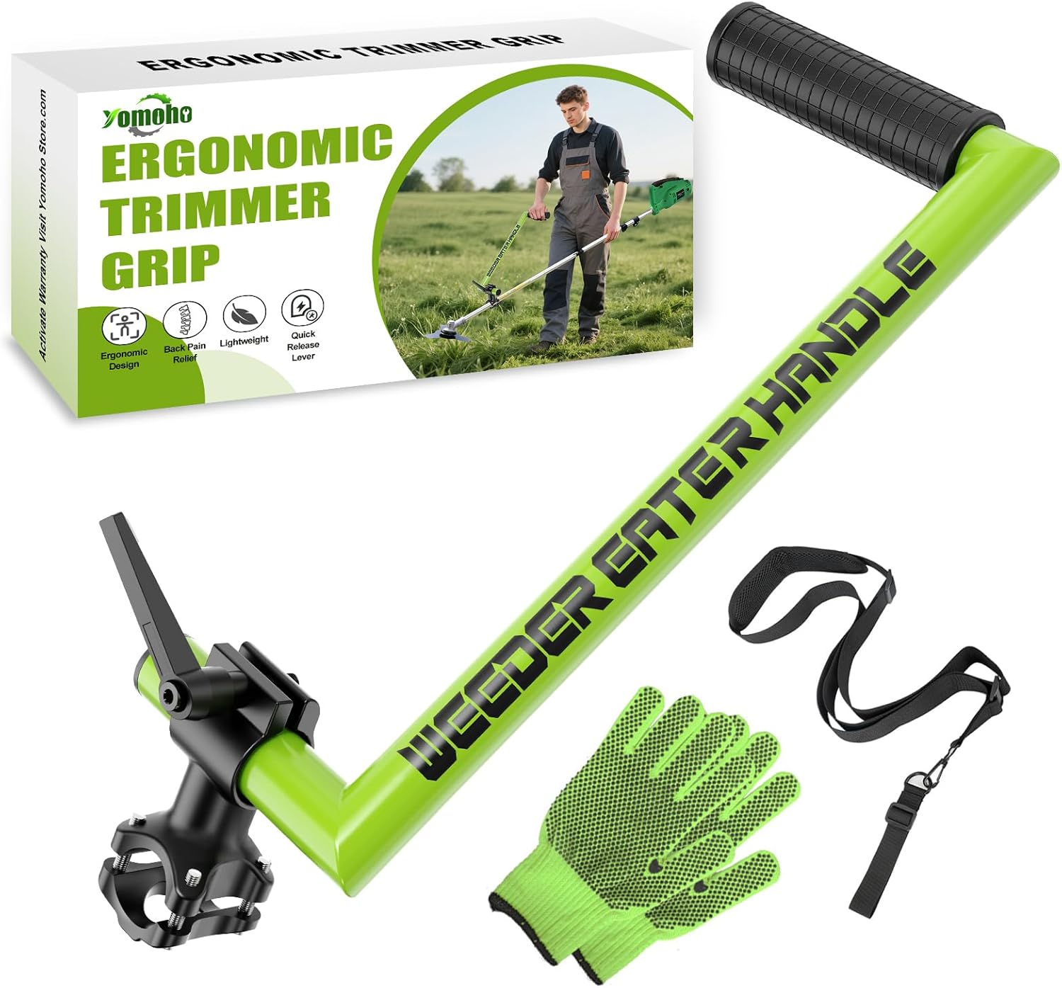 Upgraded Weed Eater Handle, Ergonomic String Trimmer Handle with Adjus