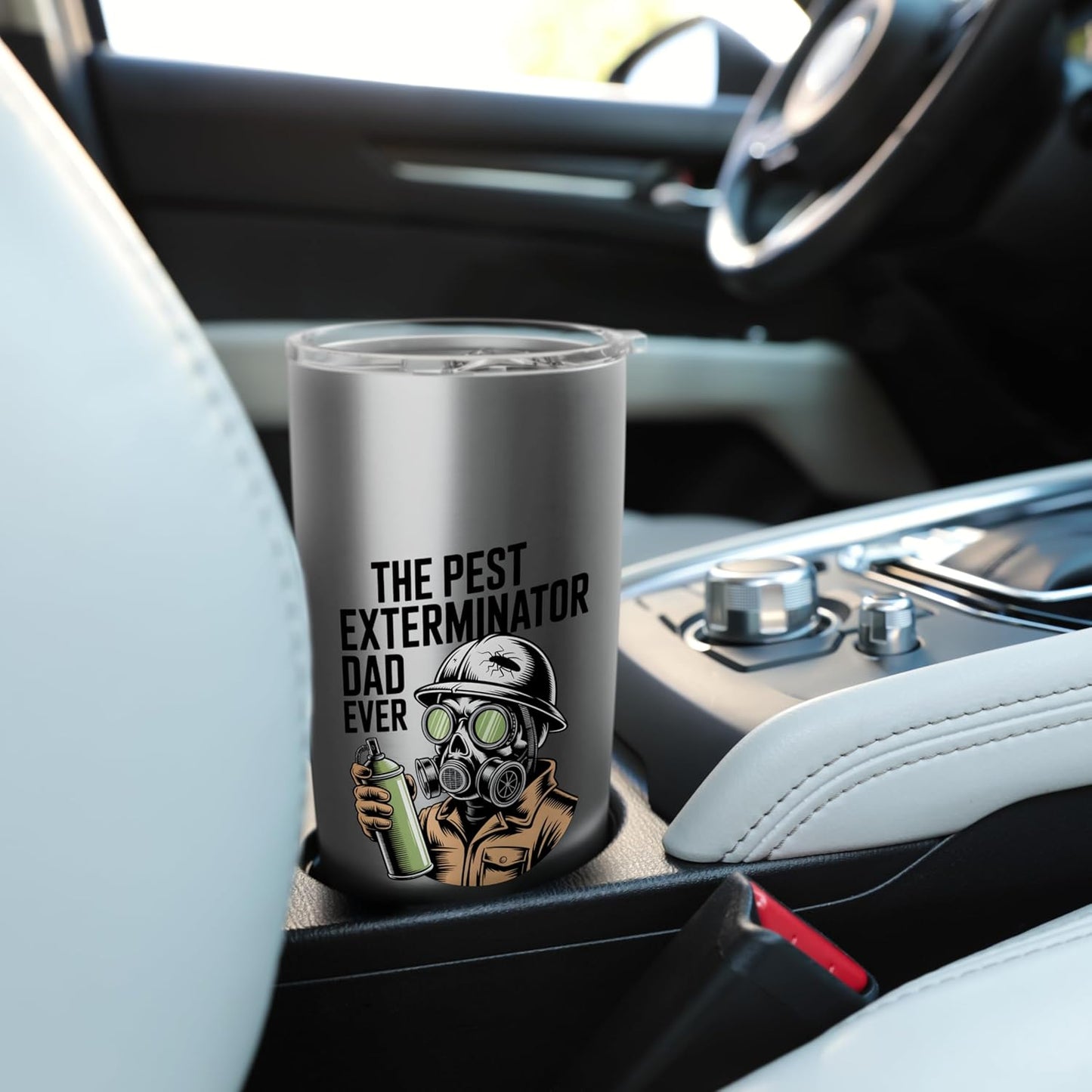 Funny Exterminator Dad Pest Control Father's Day Pest Dad Stainless Steel Insulated Tumbler