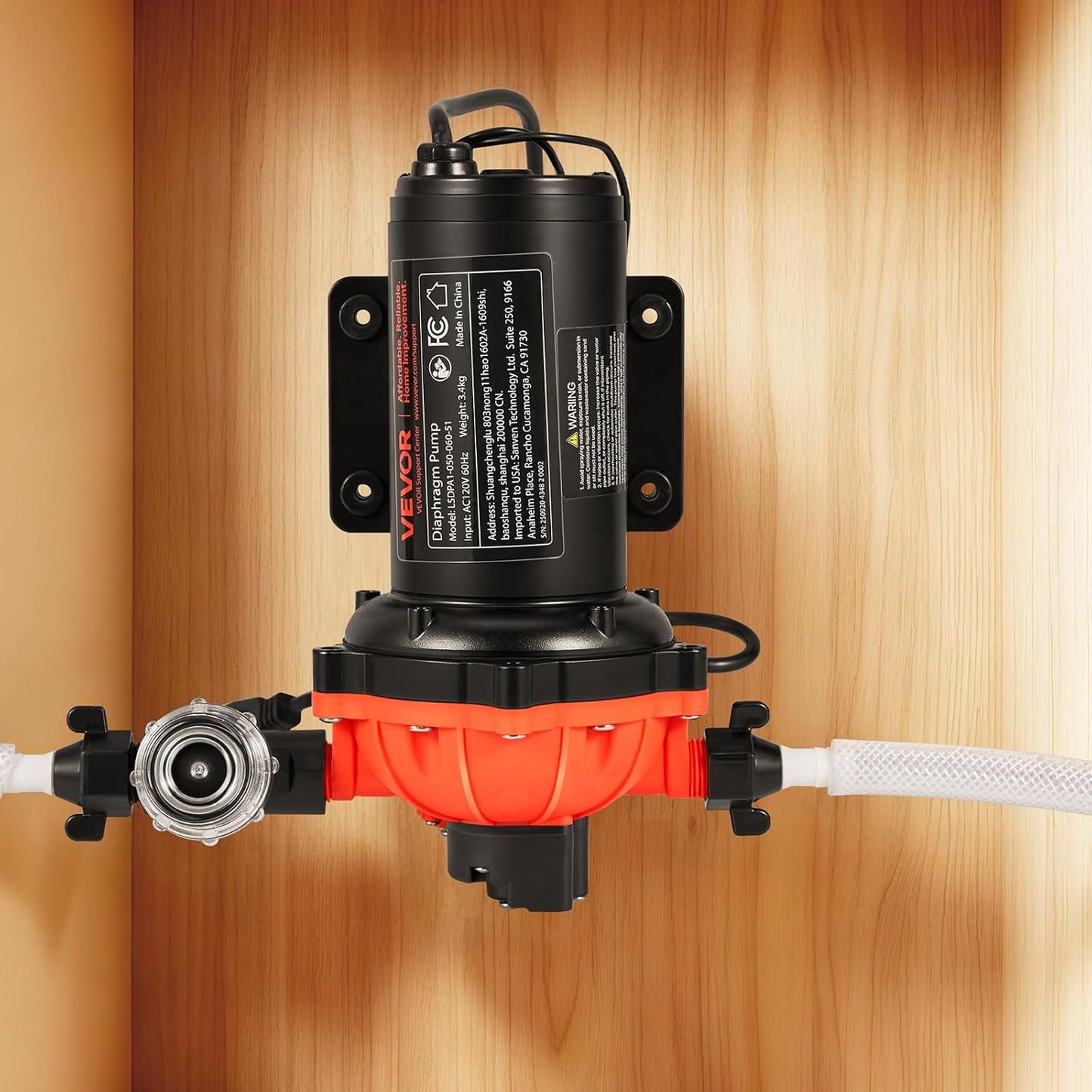 VEVOR Water Pressure Pump, 110V AC 5 GPM, 5-Chamber On Demand Electric