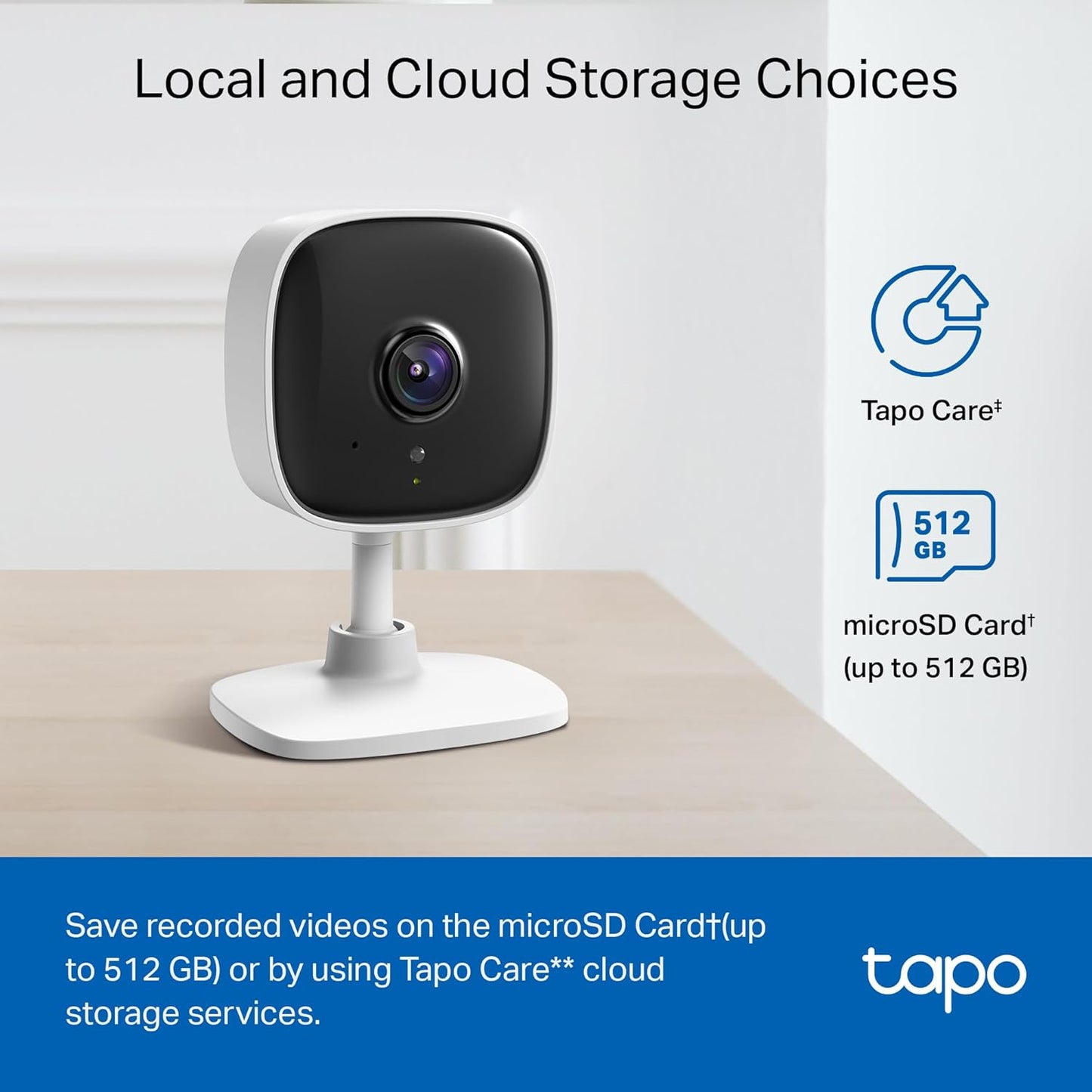 Tapo 1080P Indoor Wired Security Camera - Works as a Baby & Pet Monito