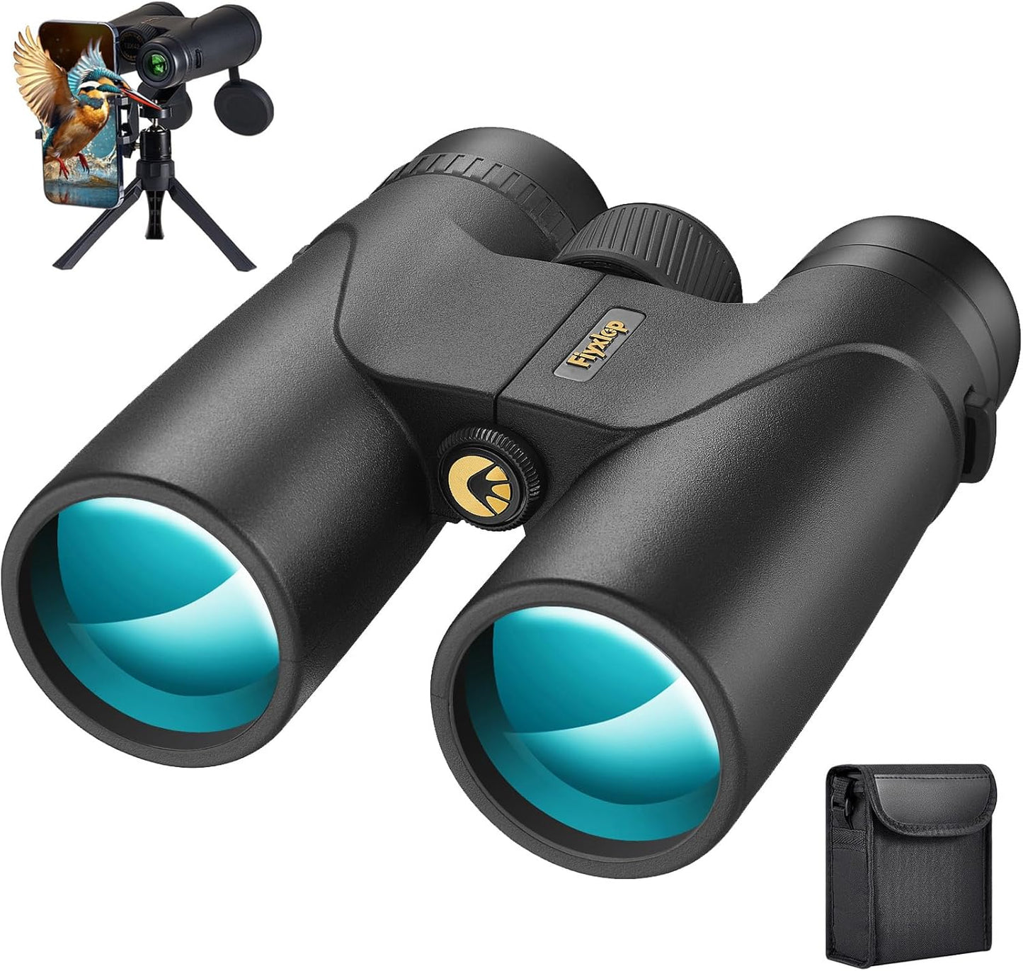 12x42 HD Binoculars for Adults - Upgraded BAK4 Prism and FMC Lens, Pho