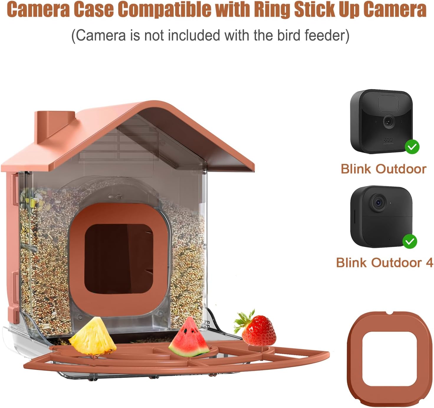 Zivif Bird Feeders for Outdoors, Compatible with Blink Outdoor Camera,
