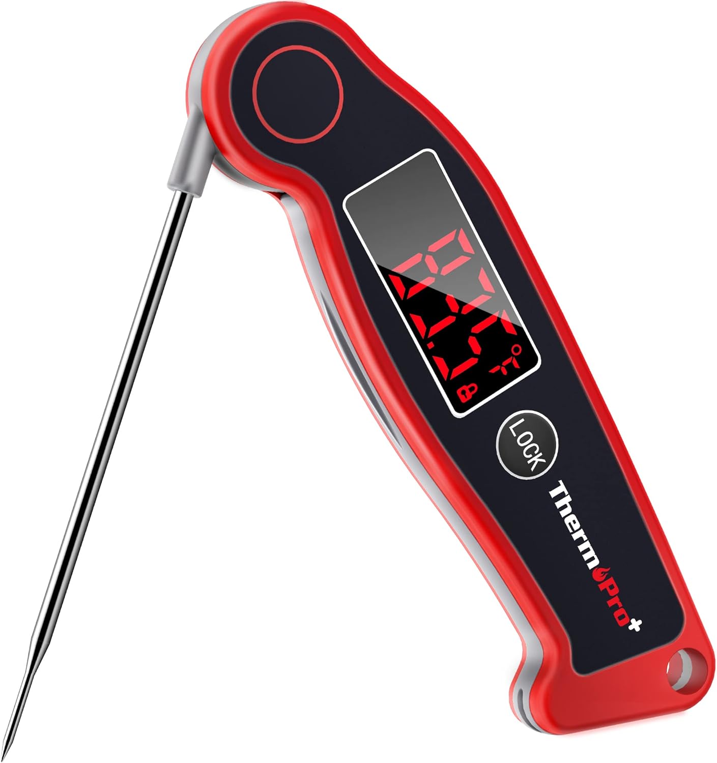 ThermoPro TP19 Waterproof Digital Meat Thermometer for Grilling with Ambidextrous Backlit & Thermocouple Instant Read Kitchen Cooking Food Thermometer for Candy Water Oil BBQ Smoker Fathers Day Gift