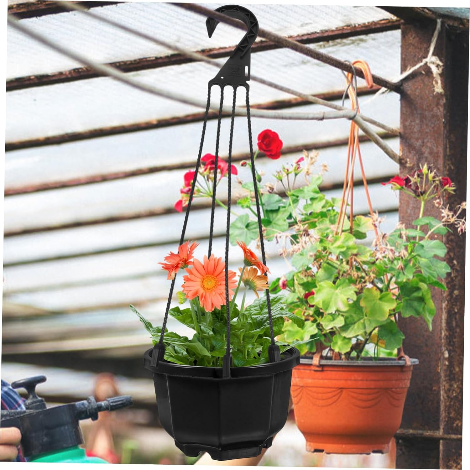 Milisten 5Pcs Durable Flower Pot Hanging Hooks for Wall Planters Easy 
