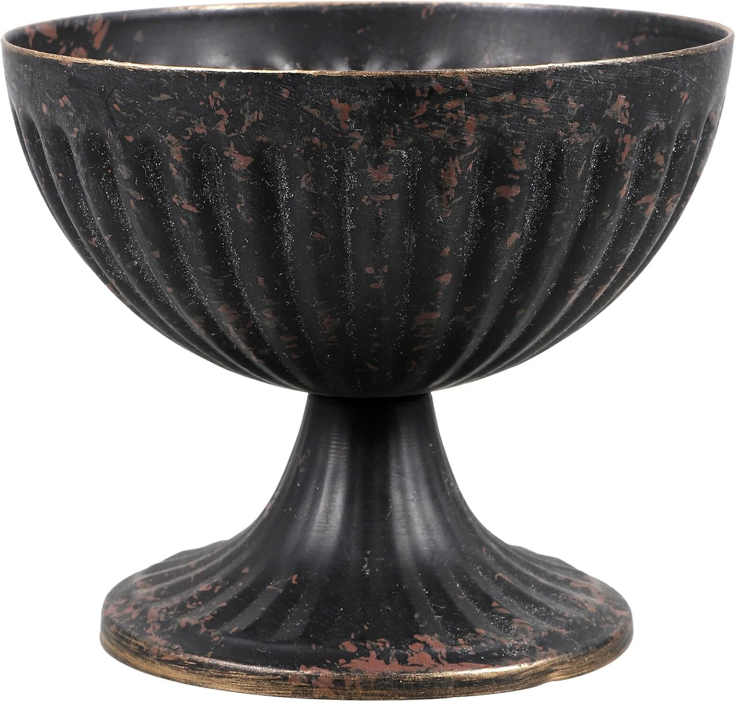Milisten Retro Iron Urn Vase Rustic Metal Flower Pot Wedding Table Cen