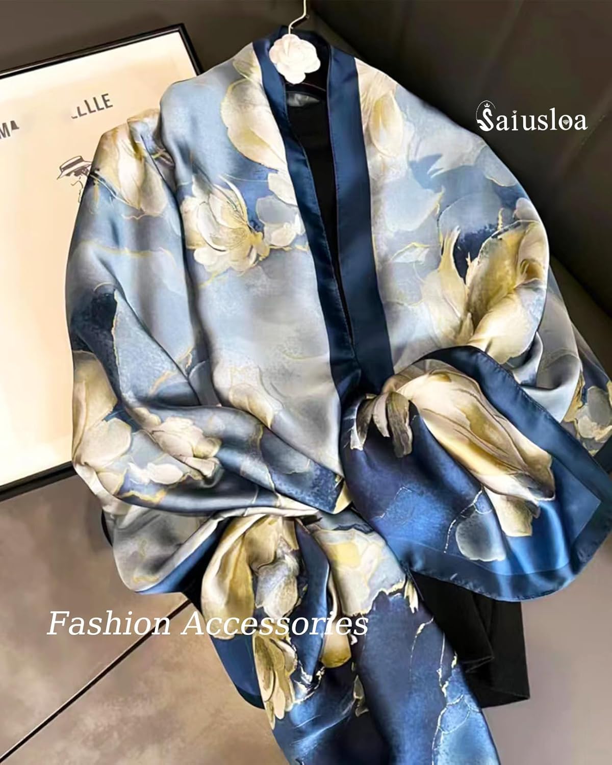 Dress Scarves Shawl Wraps Long Silky Scarf for Women Dressy Fashion Li