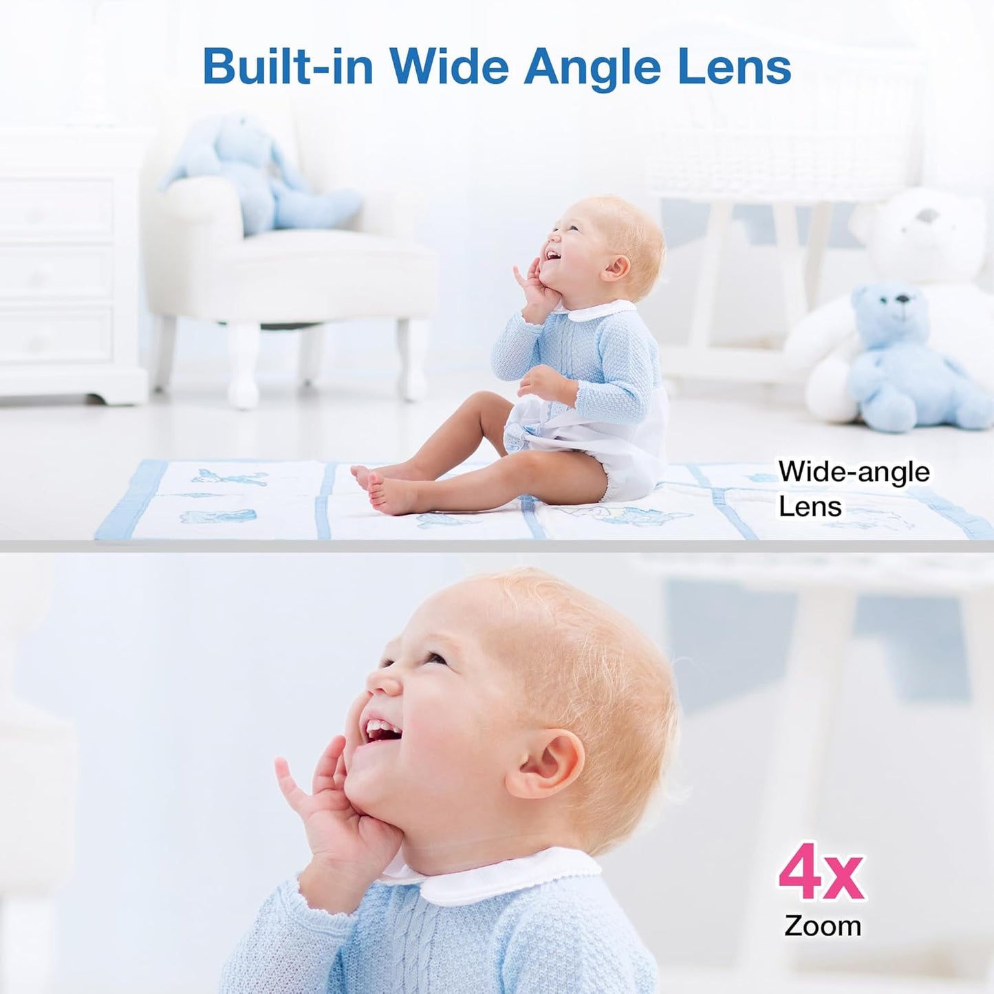 VTech VM901 Smart WiFi Baby Monitor with 1080p FHD Camera and 5" HD IP