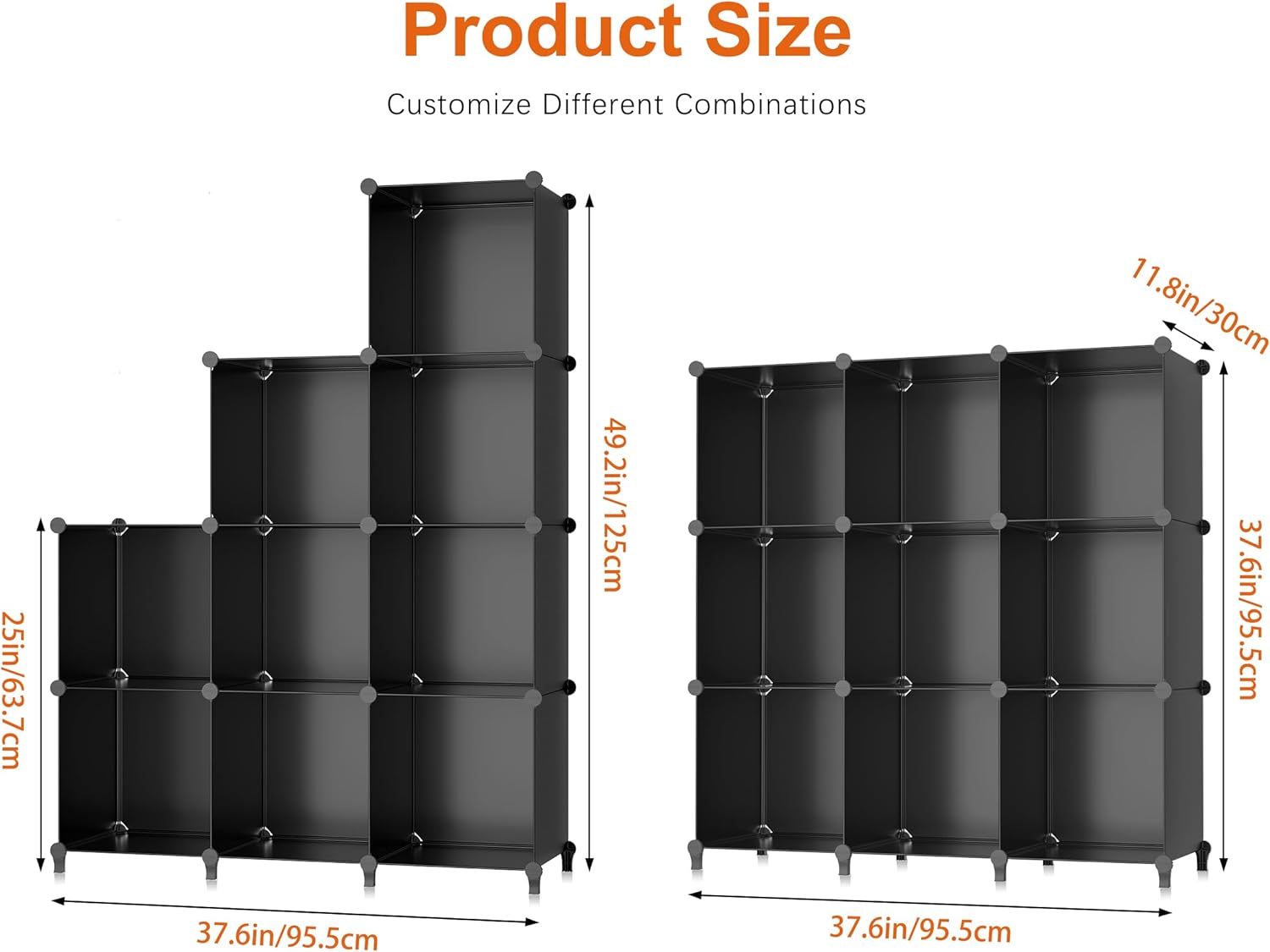 HOMIDEC Closet Organizers and Storage, 9 Cube Storage Organizer, Porta