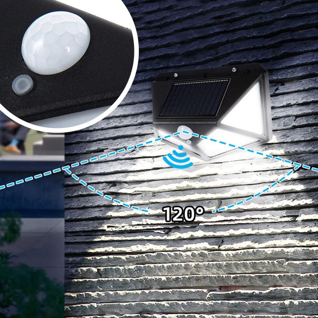 Solar Light Outdoor Garden Home Human Body Induction Street Four-Sided Wall(14.5cm)
