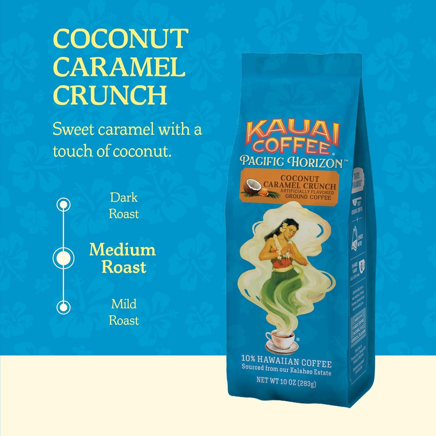 Kauai Coffee Ground Coffee – Smooth, Rich, Medium Roast – Nutty Carame
