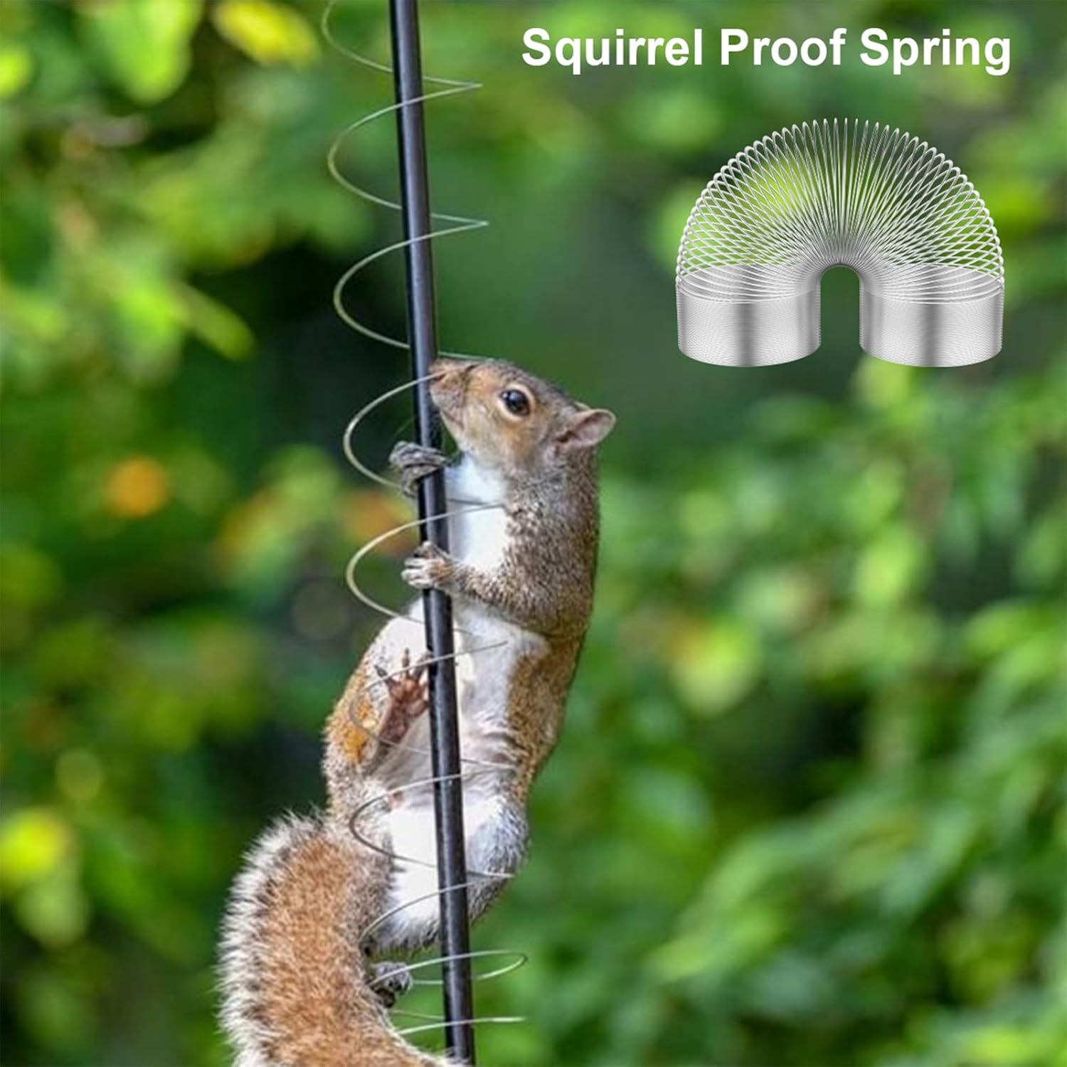 Squirrel Proof Spring Device, Metal Squirrel Baffle Barrier Type Coil,