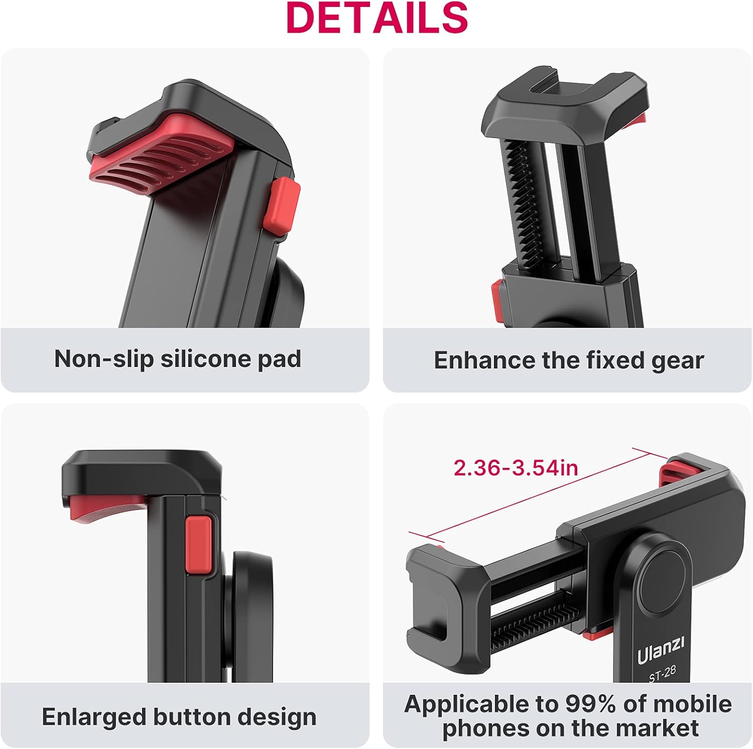 Phone Tripod Mount Holder for iPhone - ULANZI ST-06S Camera Hot 2 Cold