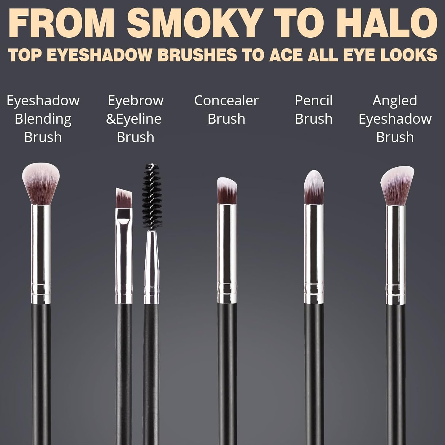 BEAKEY Makeup Brushes Set, Professional Foundation Eyeshadow Concealer