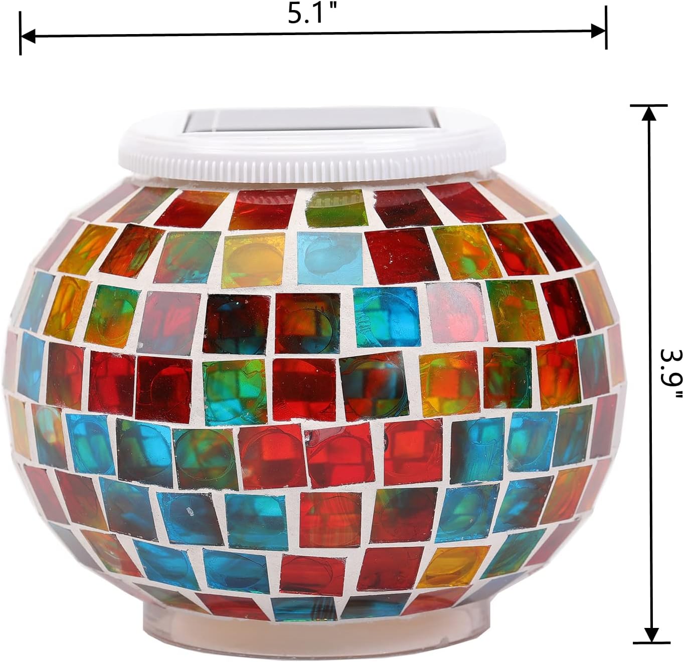 Starryfill Color Changing Solar Glass Block Led Table Lights - Rechargeable, Outdoor & Indoor, Ideal Gifts