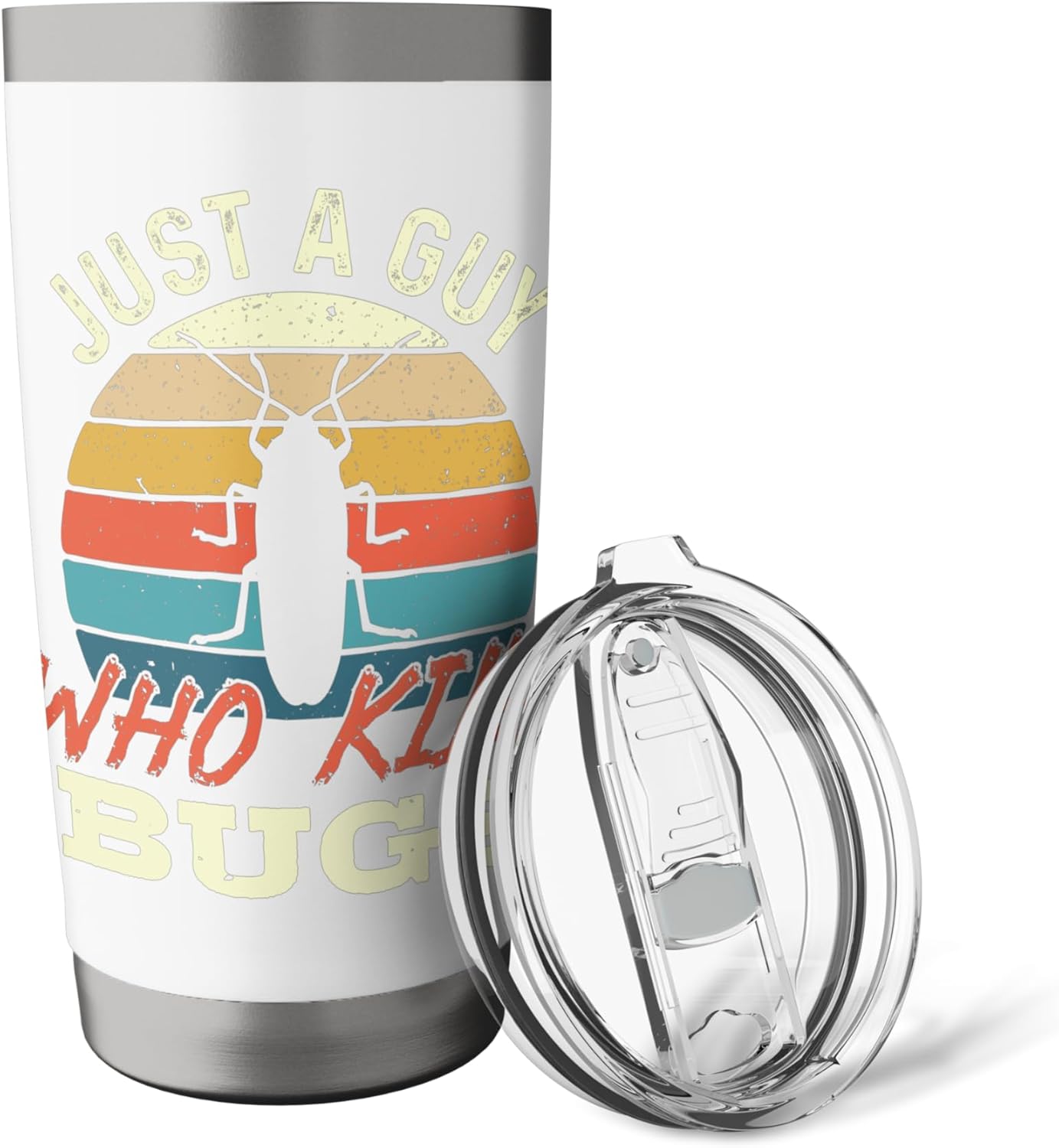 Just A Guy Who Kills Bugs - Pest Control Expert Exterminator Stainless Steel Insulated Tumbler