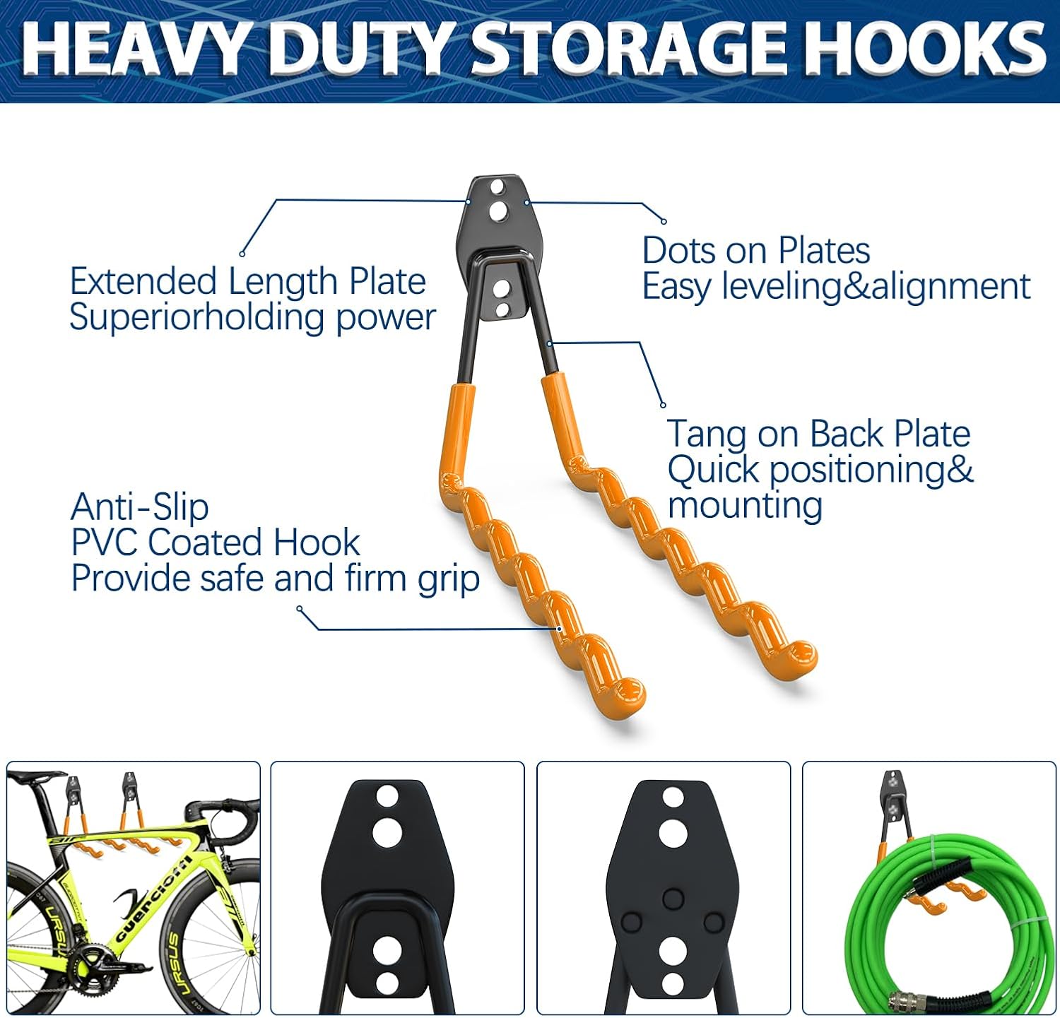 3-H Garage Wall Hooks 31 Pack, Garage Hooks Heavy Duty with Extra Weld