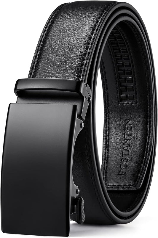 BOSTANTEN Mens Belt Leather Ratchet Belt For Men Dress and Casual with