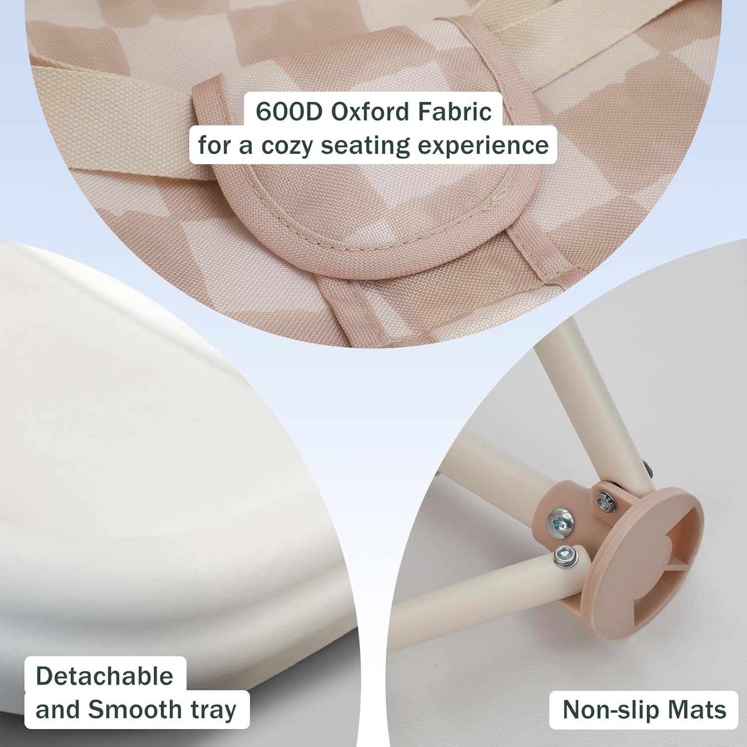 Tiny Marvels Portable 3-in-1 Baby Chair, Cozy Booster Seat, Baby Seat 