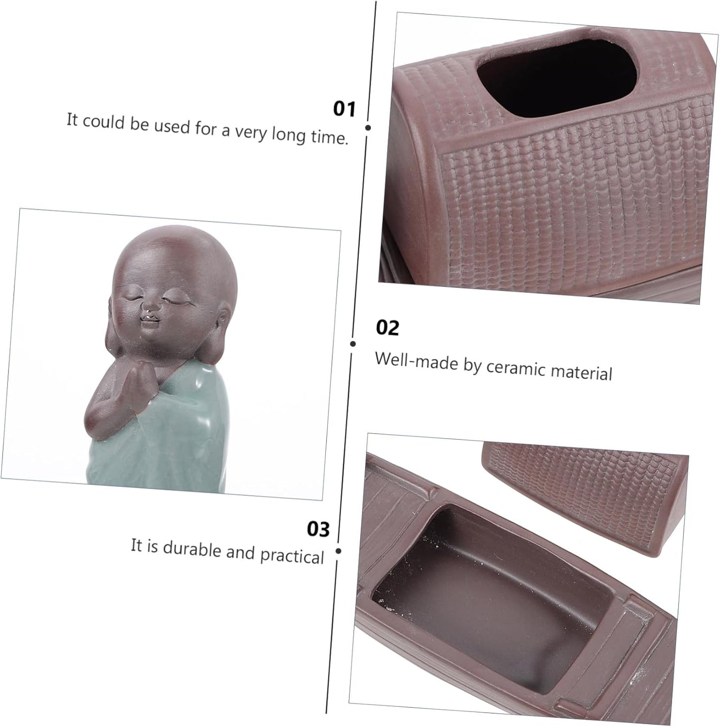 Ceramic Desktop Vase Decorative Flower Container Boat Design for Home 