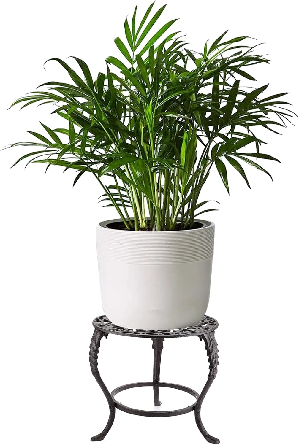 OwnMy Heavy Duty Cast Iron Plant Stand Vintage Iron Flower Pot Holder,
